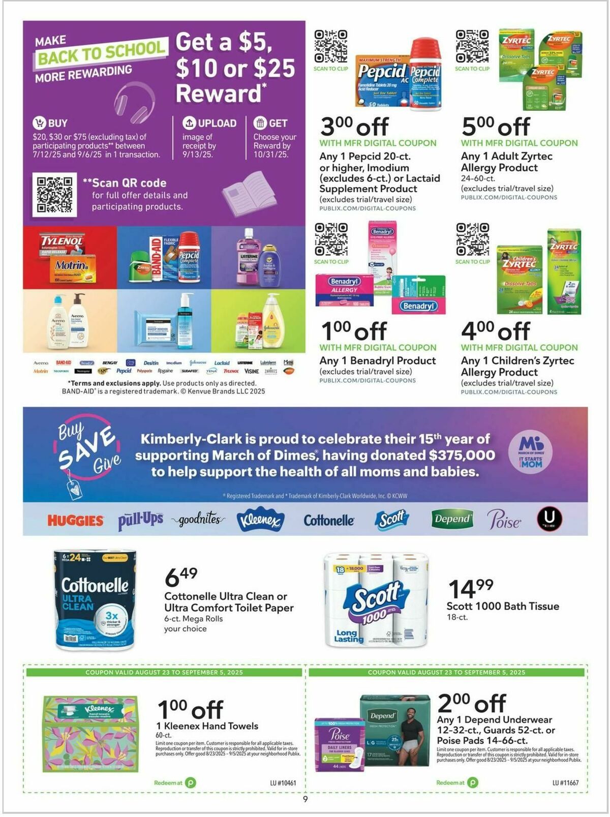 Publix Extra Savings Weekly Ad from August 23