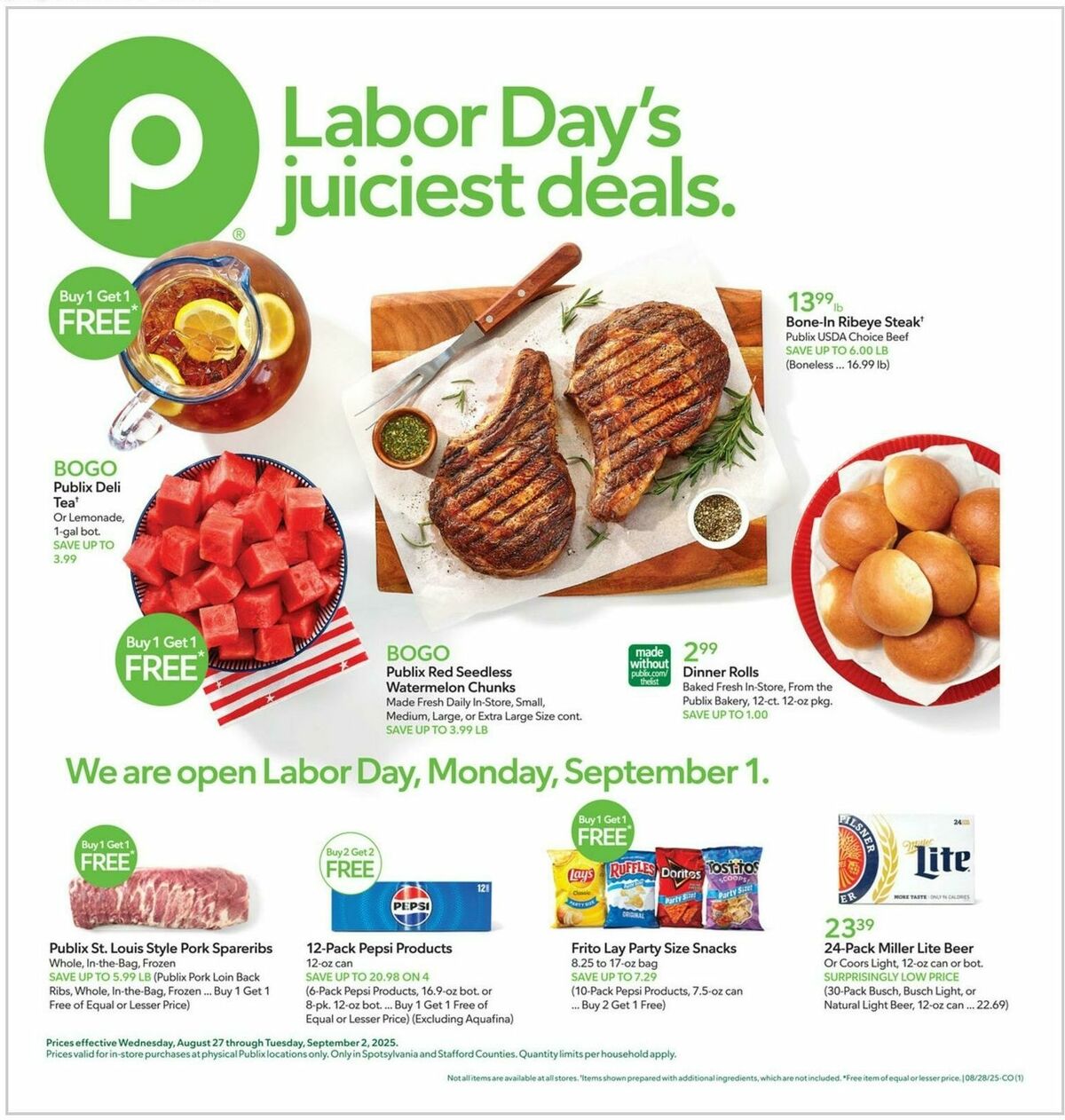 Publix Weekly Ad from August 27