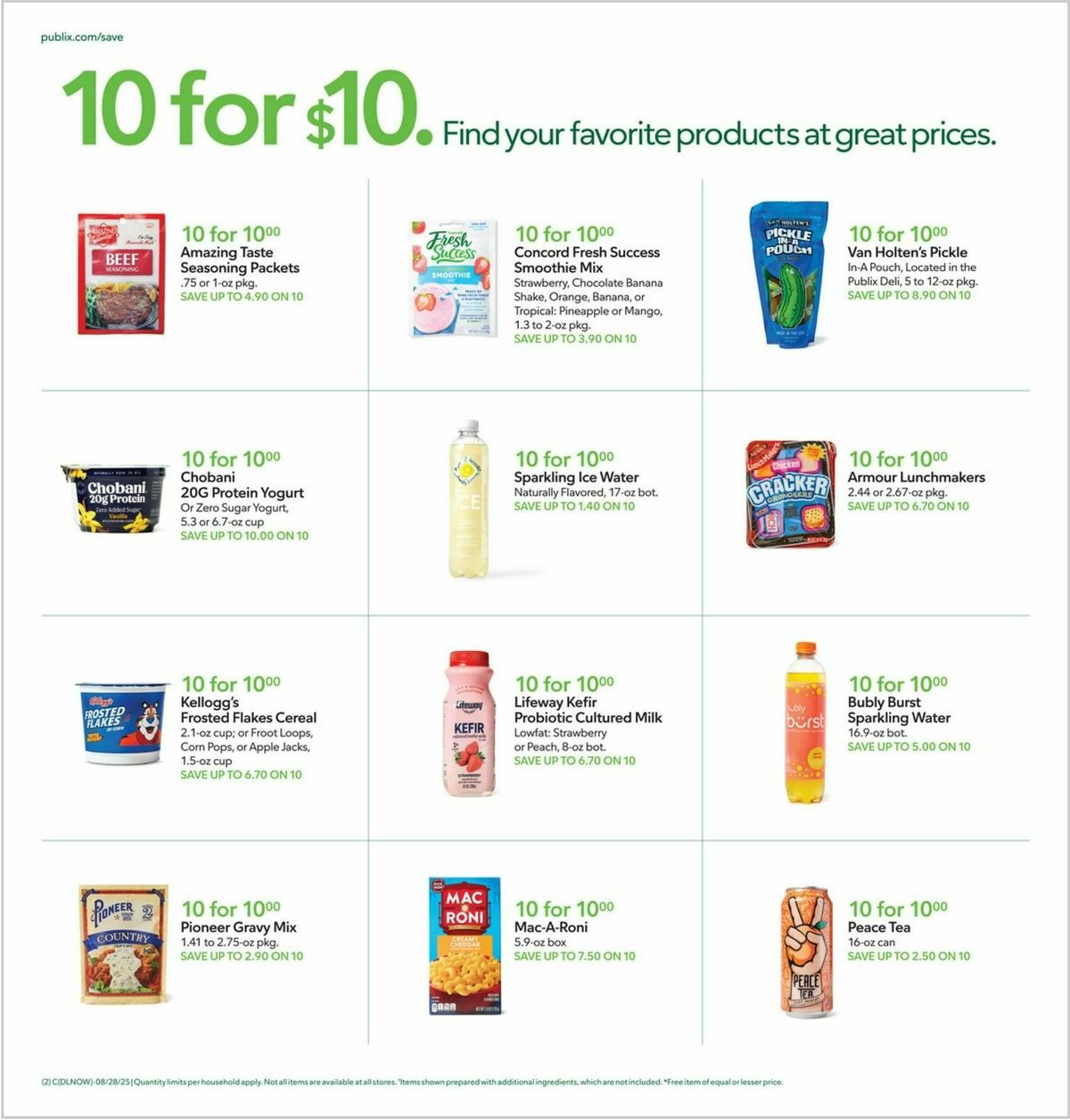 Publix Weekly Ad from August 27