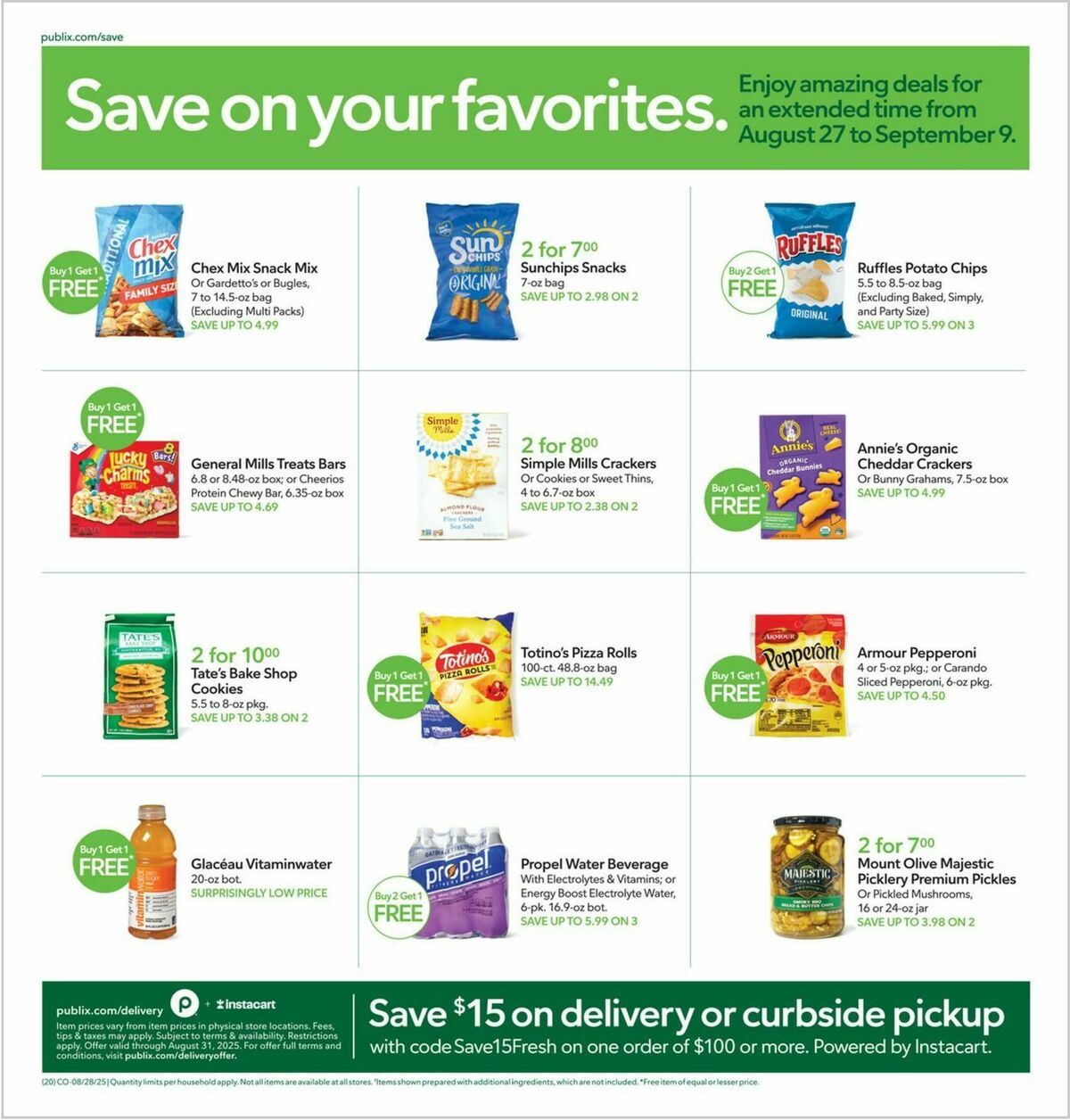 Publix Weekly Ad from August 27