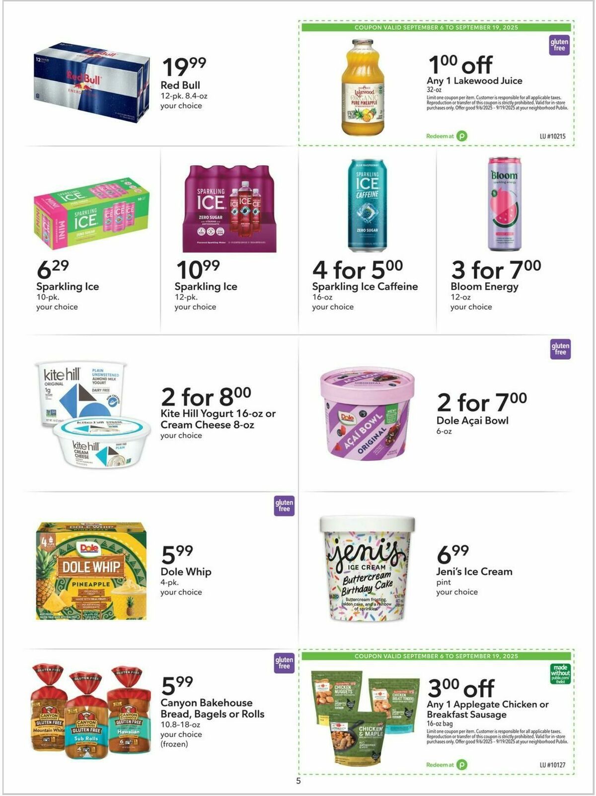 Publix Extra Savings Weekly Ad from September 6