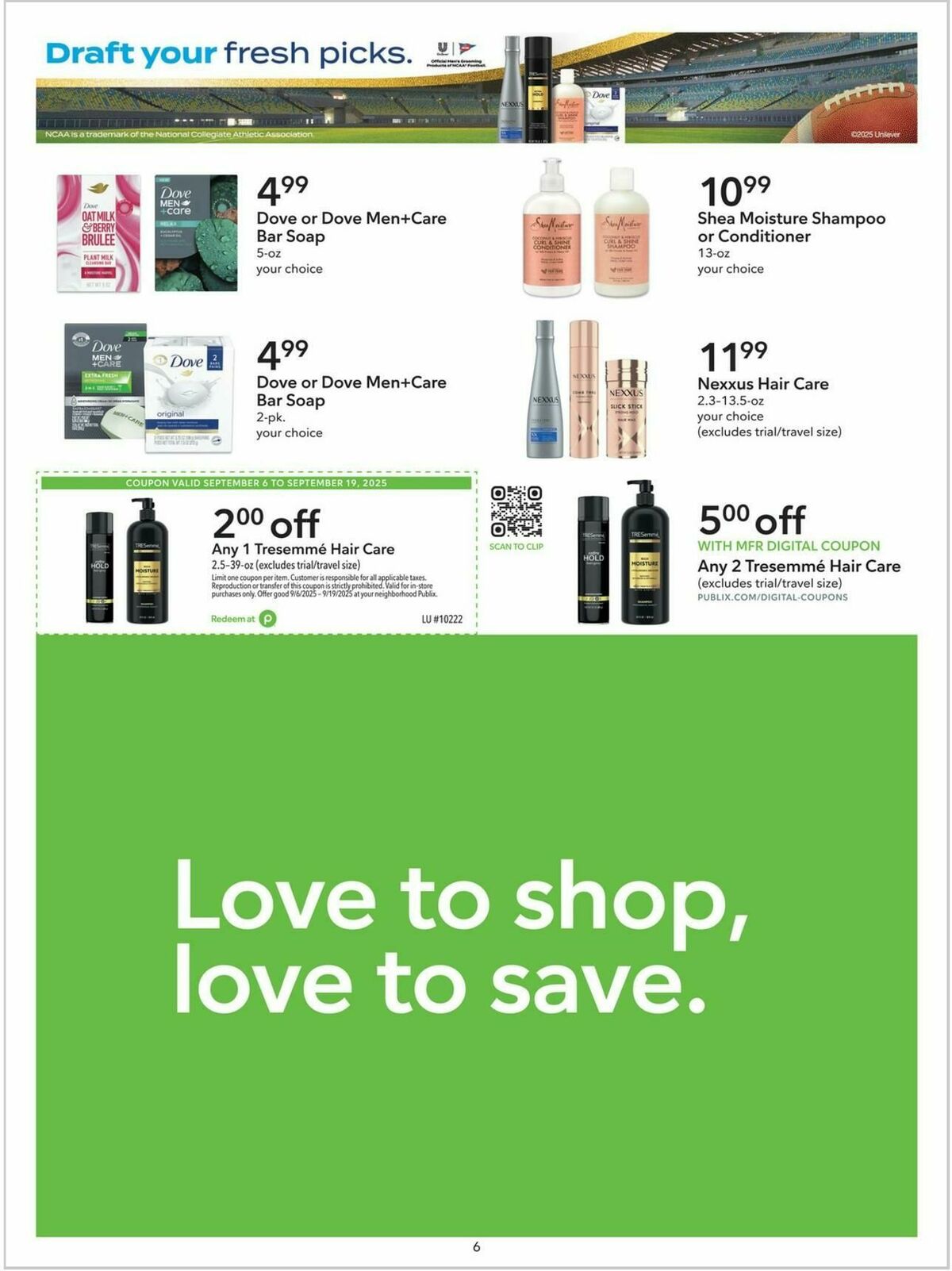 Publix Extra Savings Weekly Ad from September 6