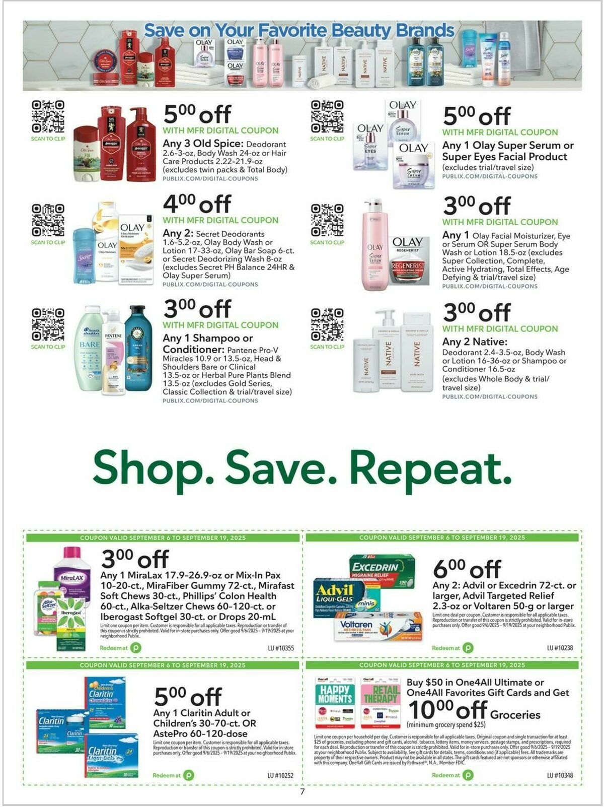 Publix Extra Savings Weekly Ad from September 6