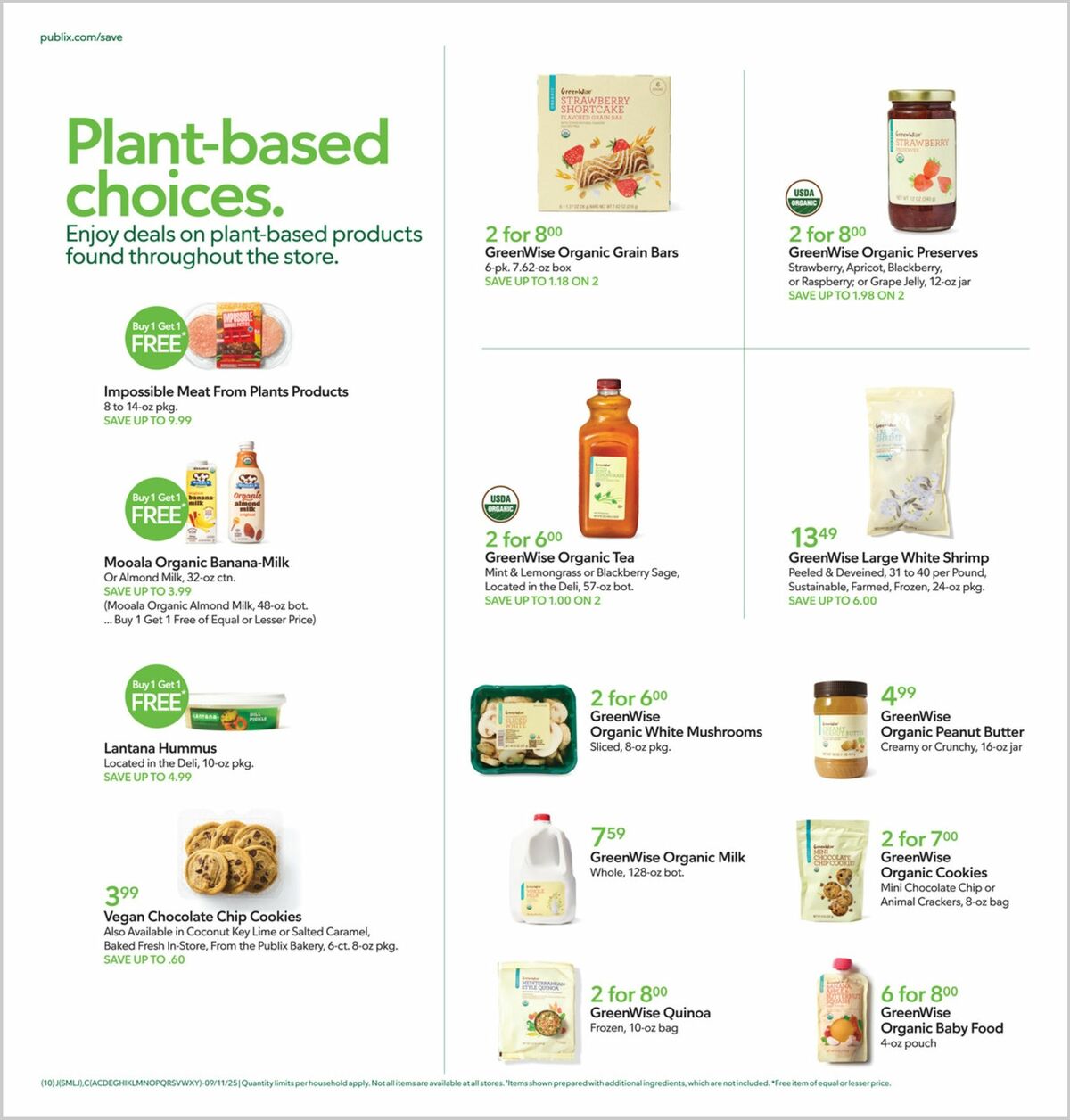Publix Weekly Ad from September 10