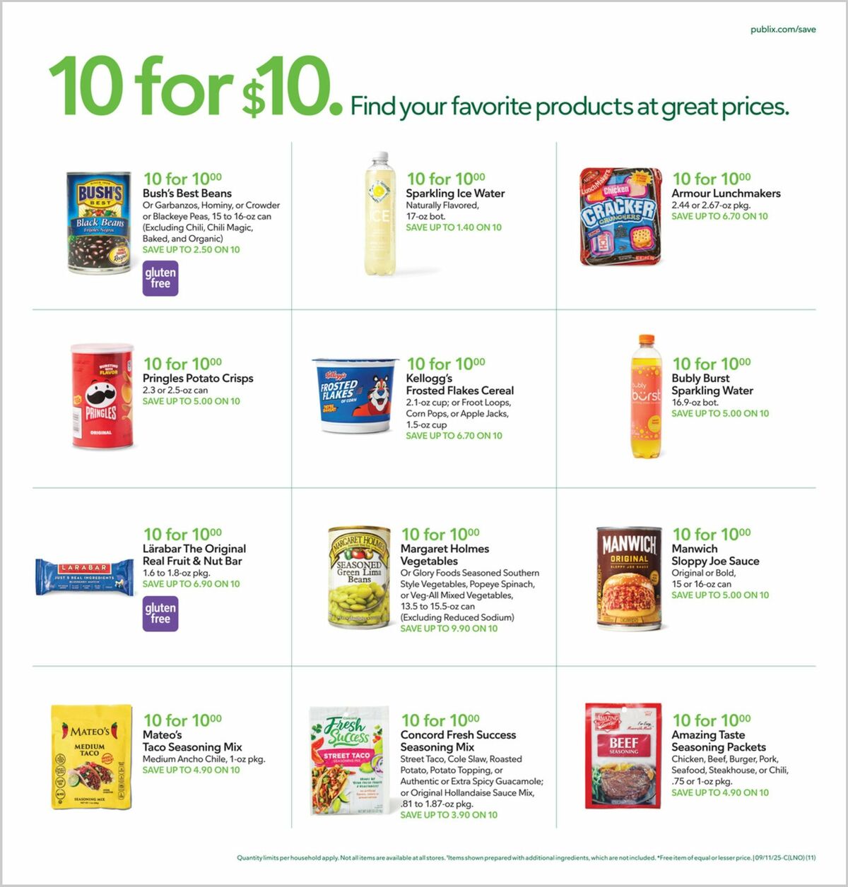 Publix Weekly Ad from September 10