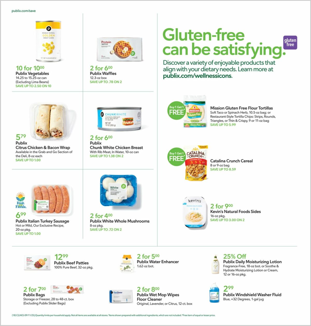 Publix Weekly Ad from September 10