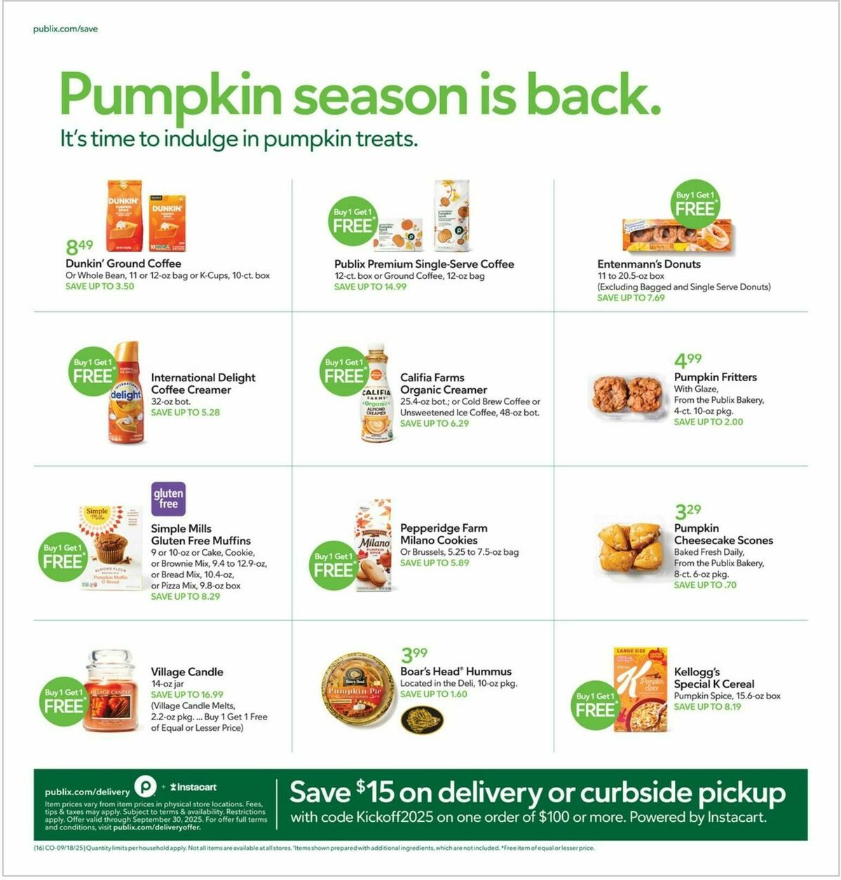 Publix Weekly Ad from September 17