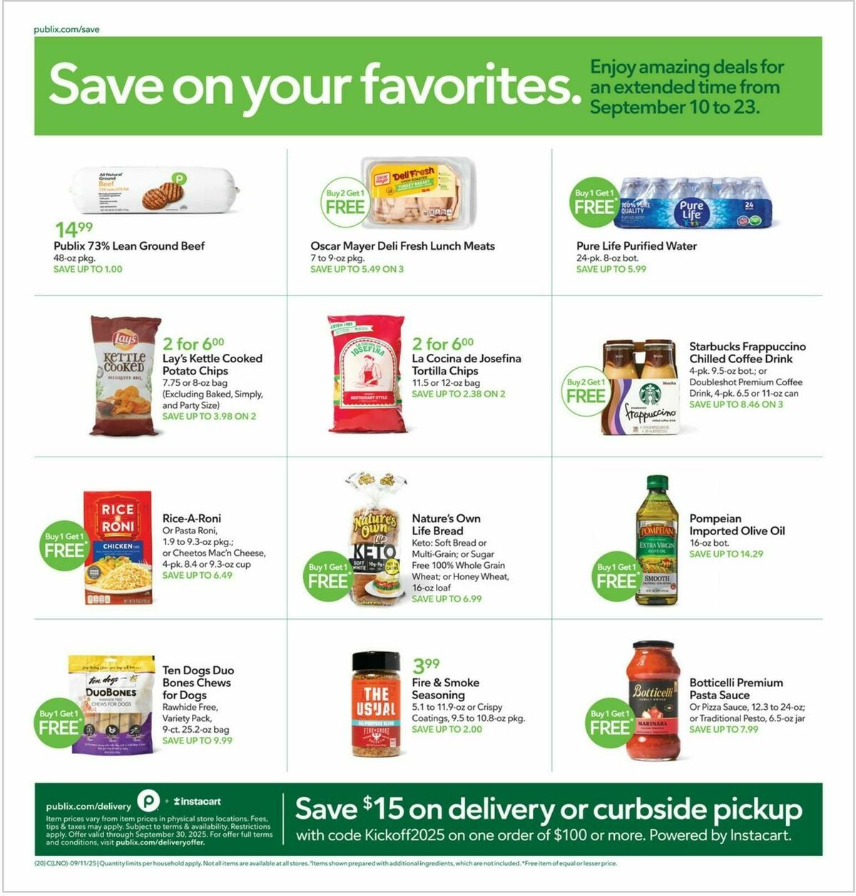 Publix Weekly Ad from September 17