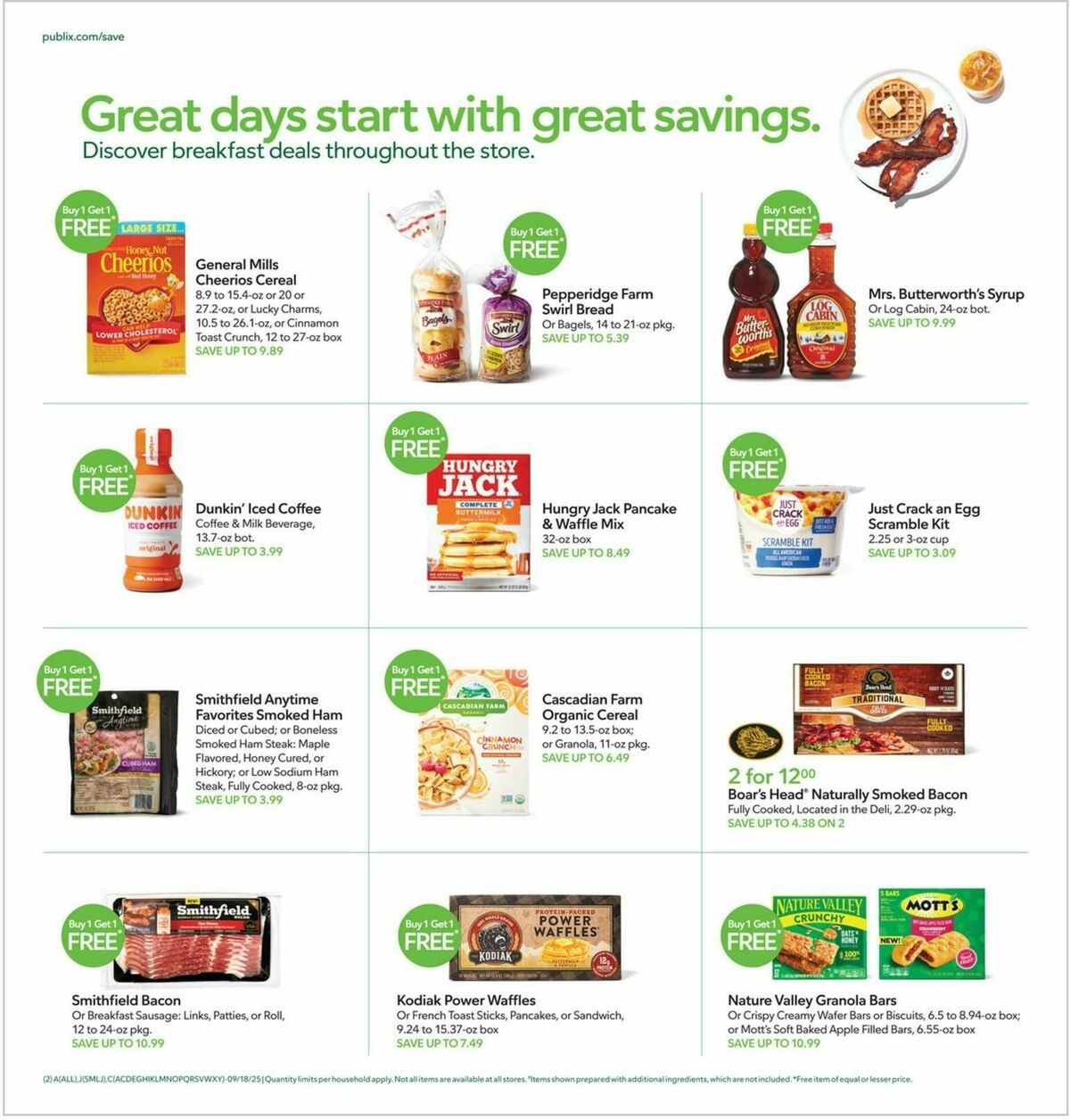 Publix Weekly Ad from September 17