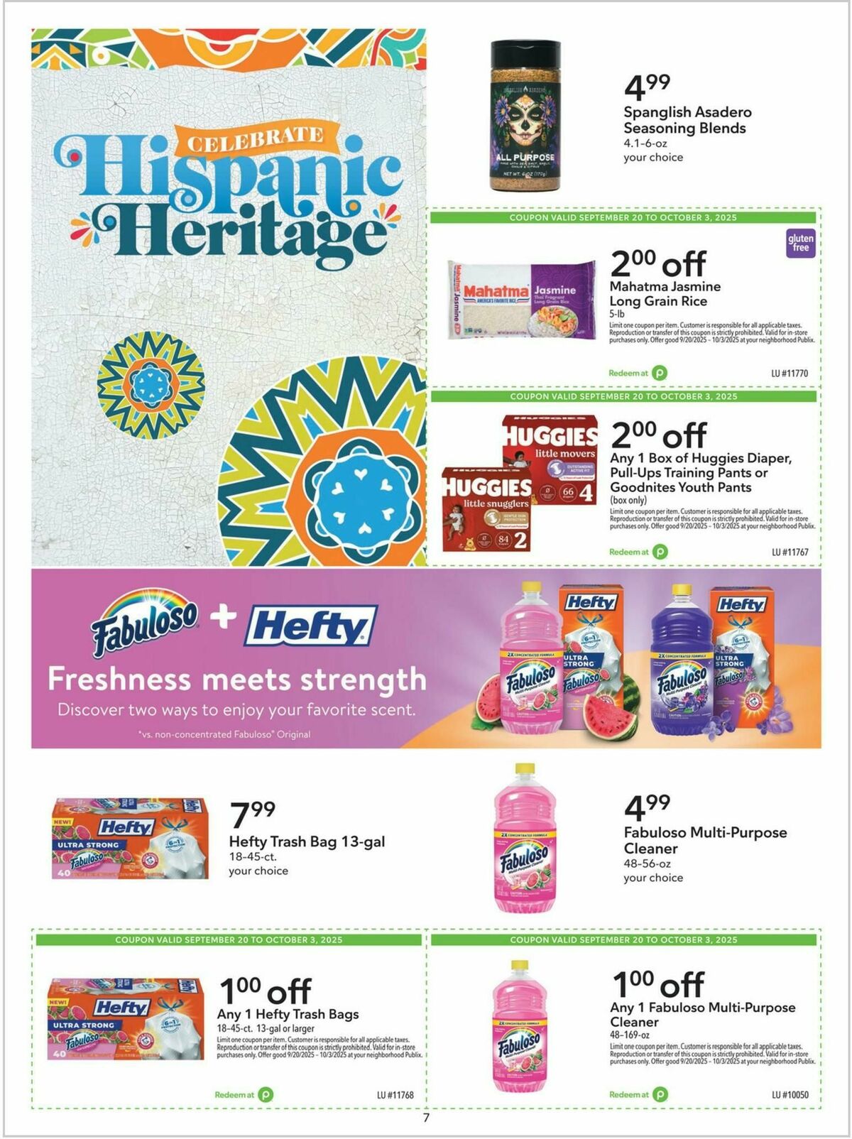 Publix Extra Savings Weekly Ad from September 20