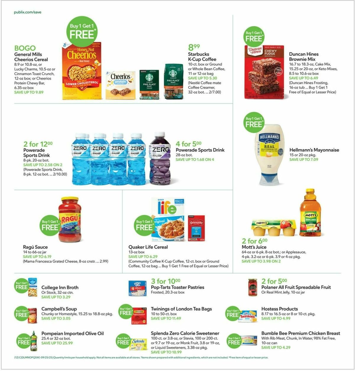 Publix Weekly Ad from September 24