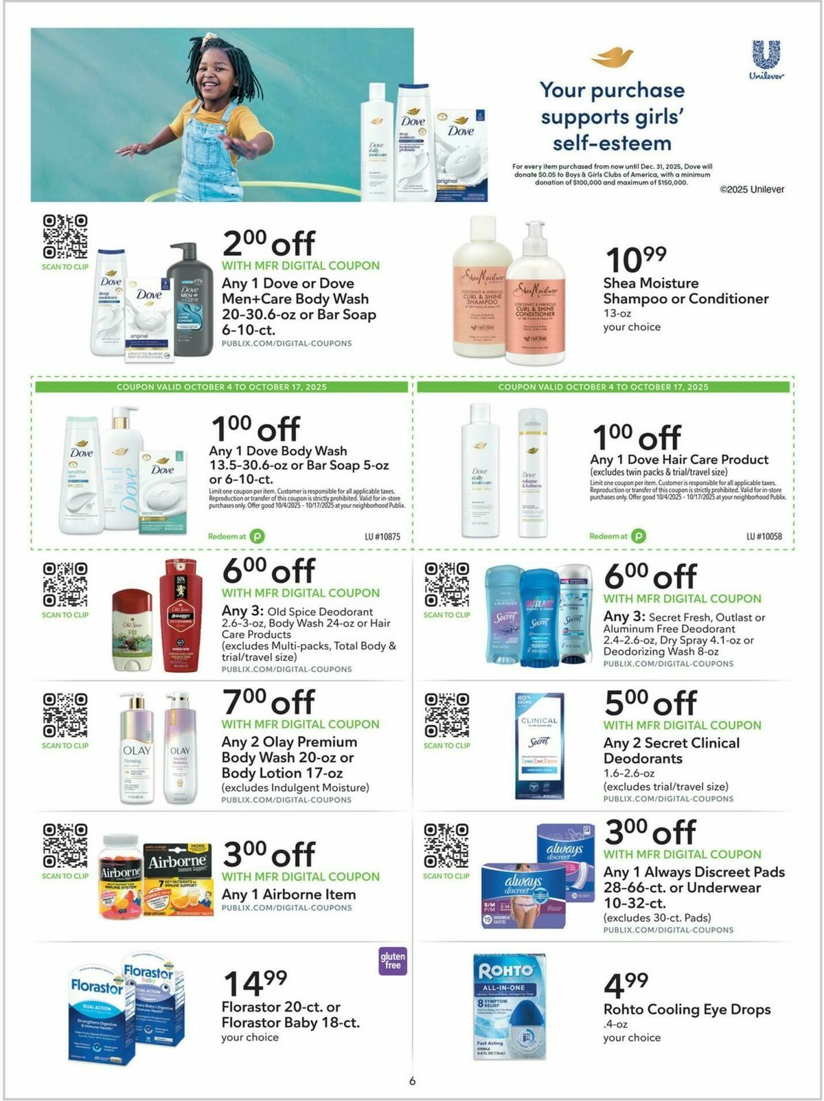 Publix Extra Savings Weekly Ad from October 4