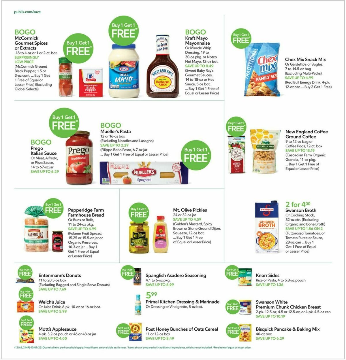 Publix Weekly Ad from October 8