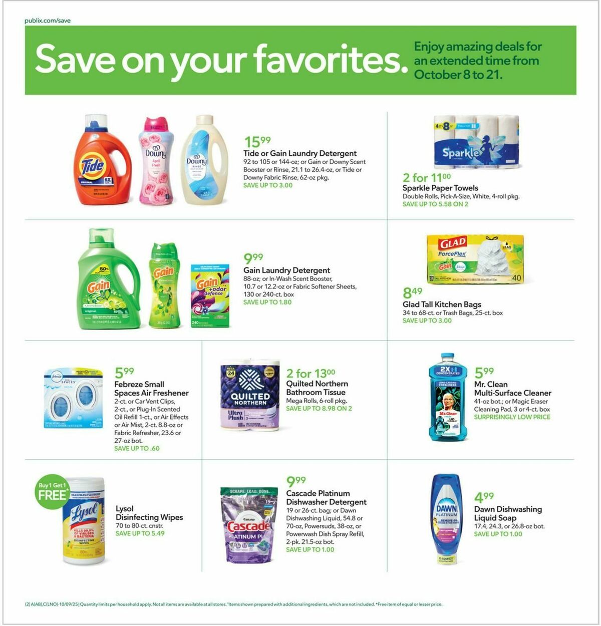 Publix Weekly Ad from October 15