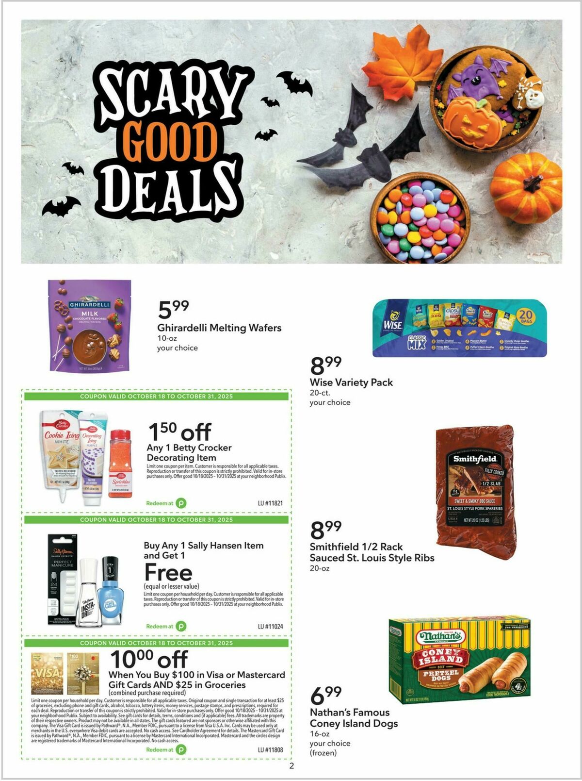 Publix Extra Savings Weekly Ad from October 18