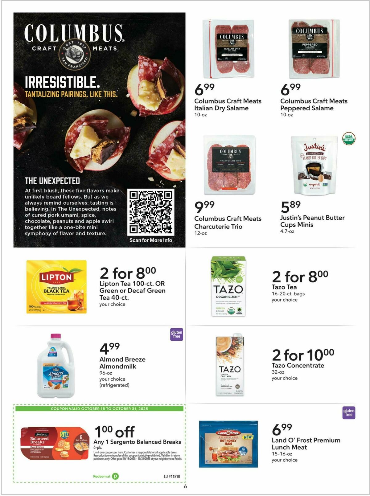 Publix Extra Savings Weekly Ad from October 18