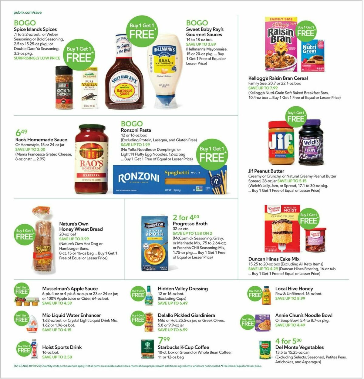 Publix Weekly Ad from October 29