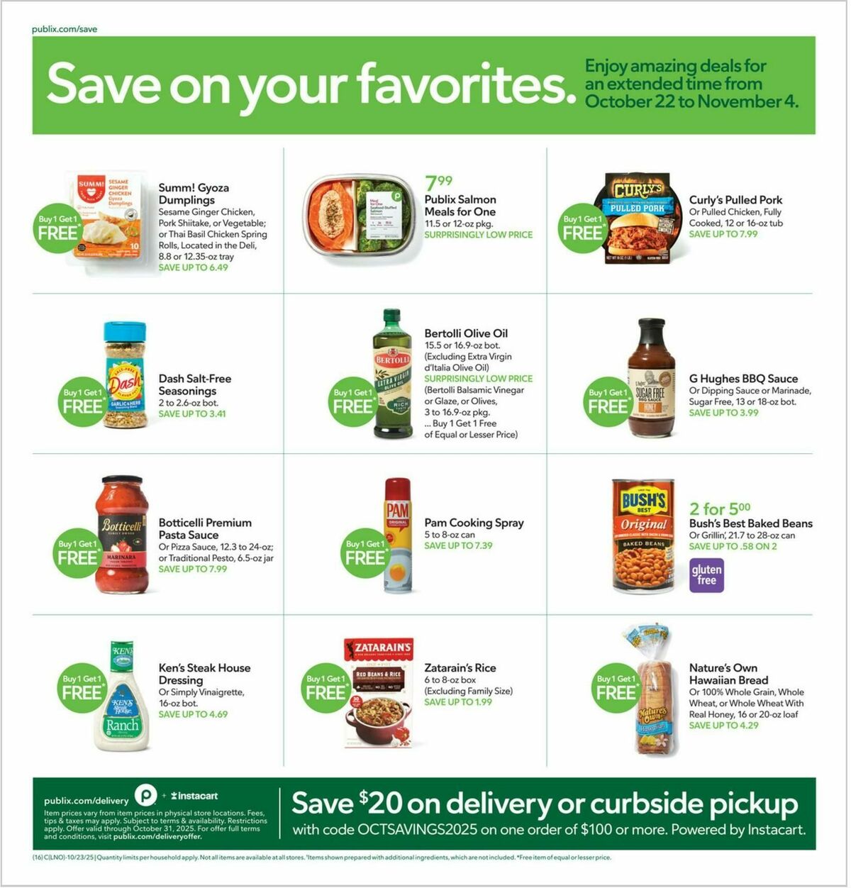 Publix Weekly Ad from October 29