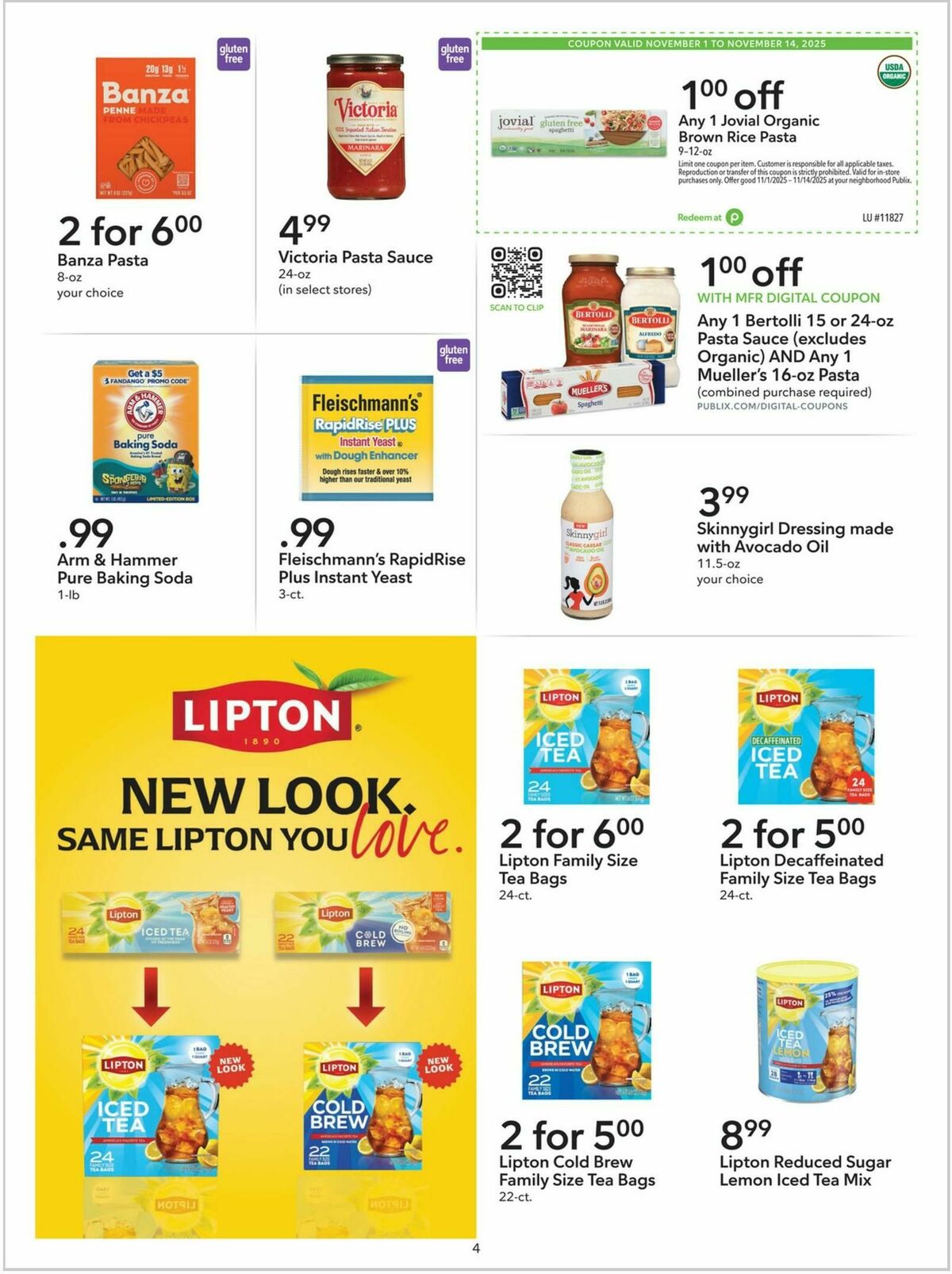 Publix Extra Savings Weekly Ad from November 1