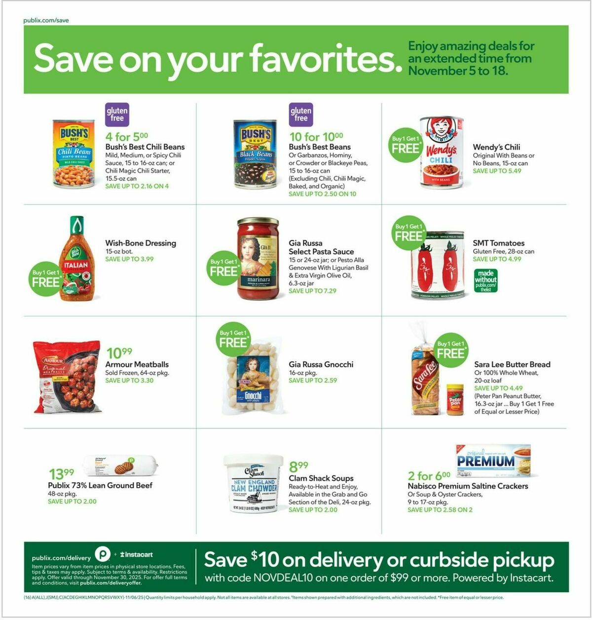 Publix Weekly Ad from November 5