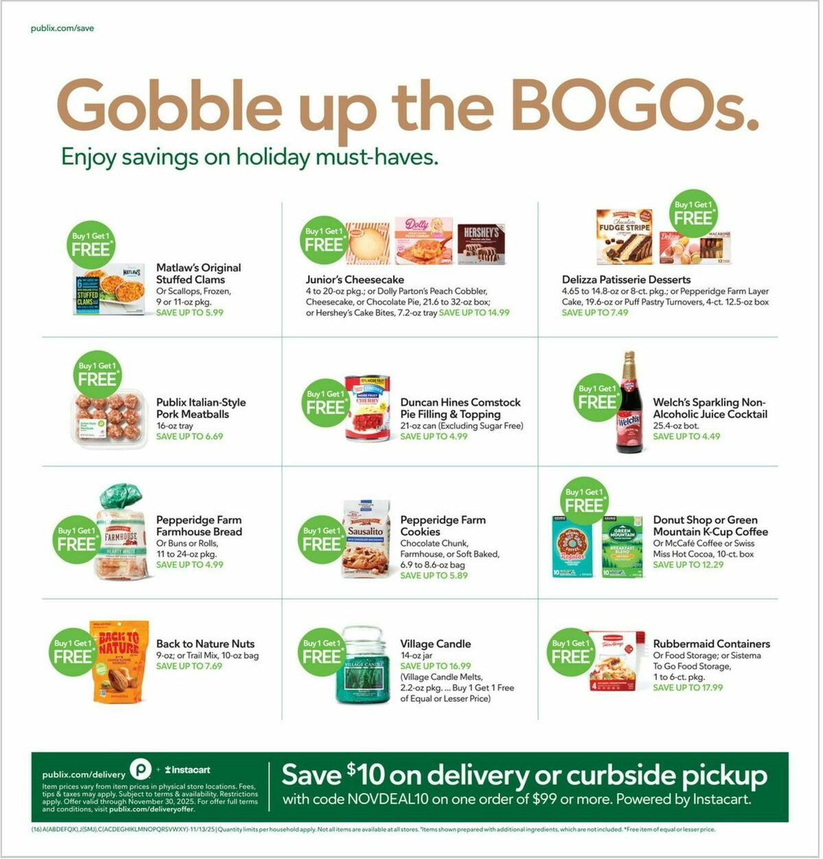 Publix Weekly Ad from November 12