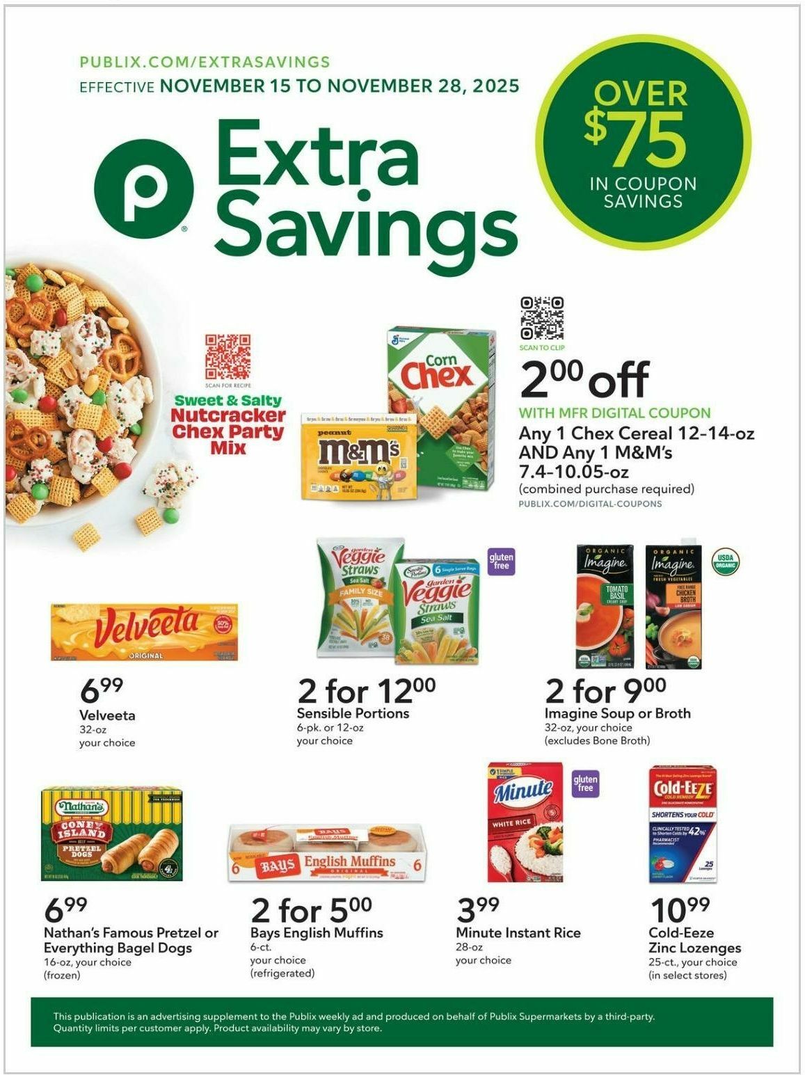 Publix Extra Savings Weekly Ad from November 15