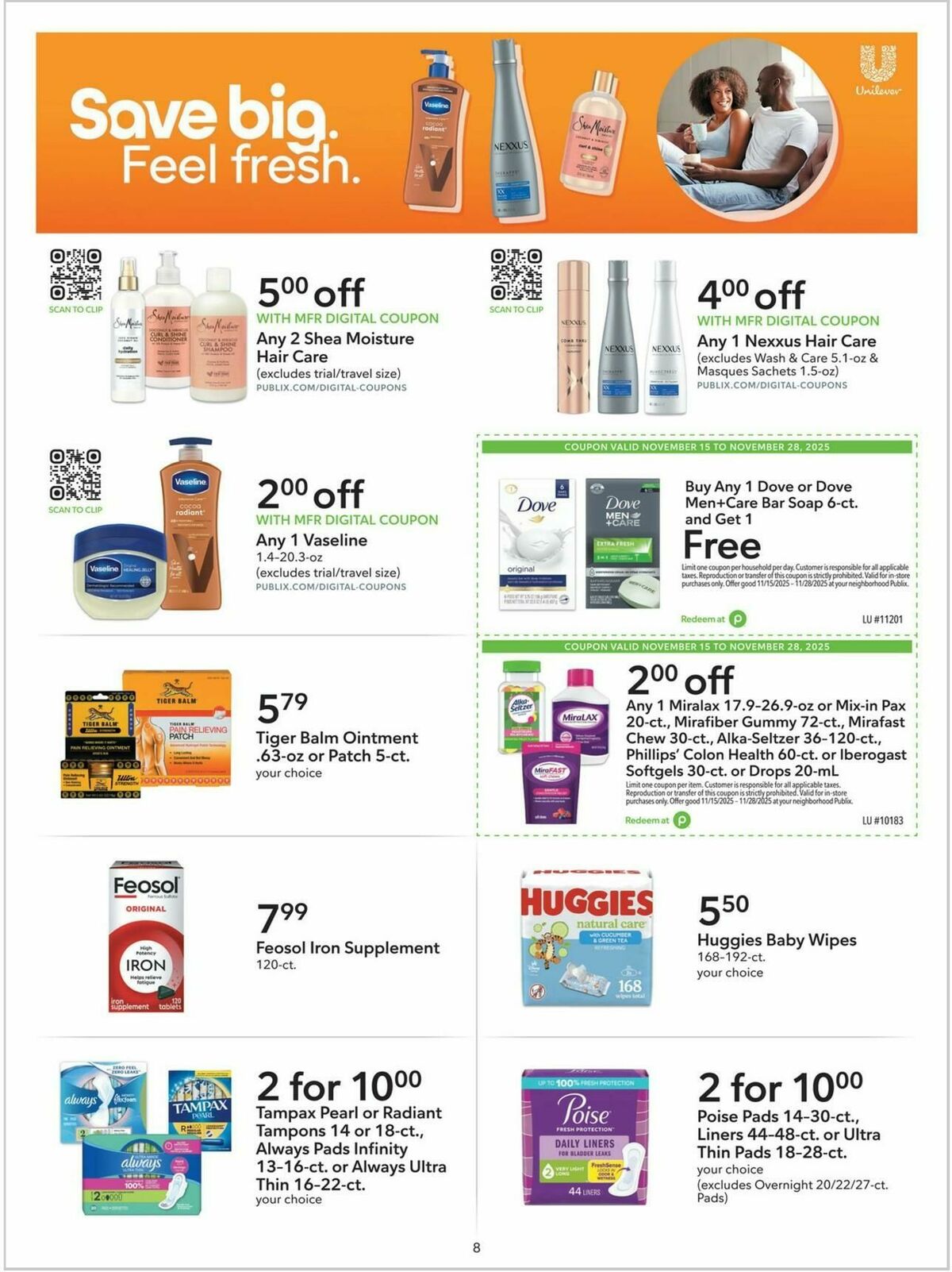 Publix Extra Savings Weekly Ad from November 15
