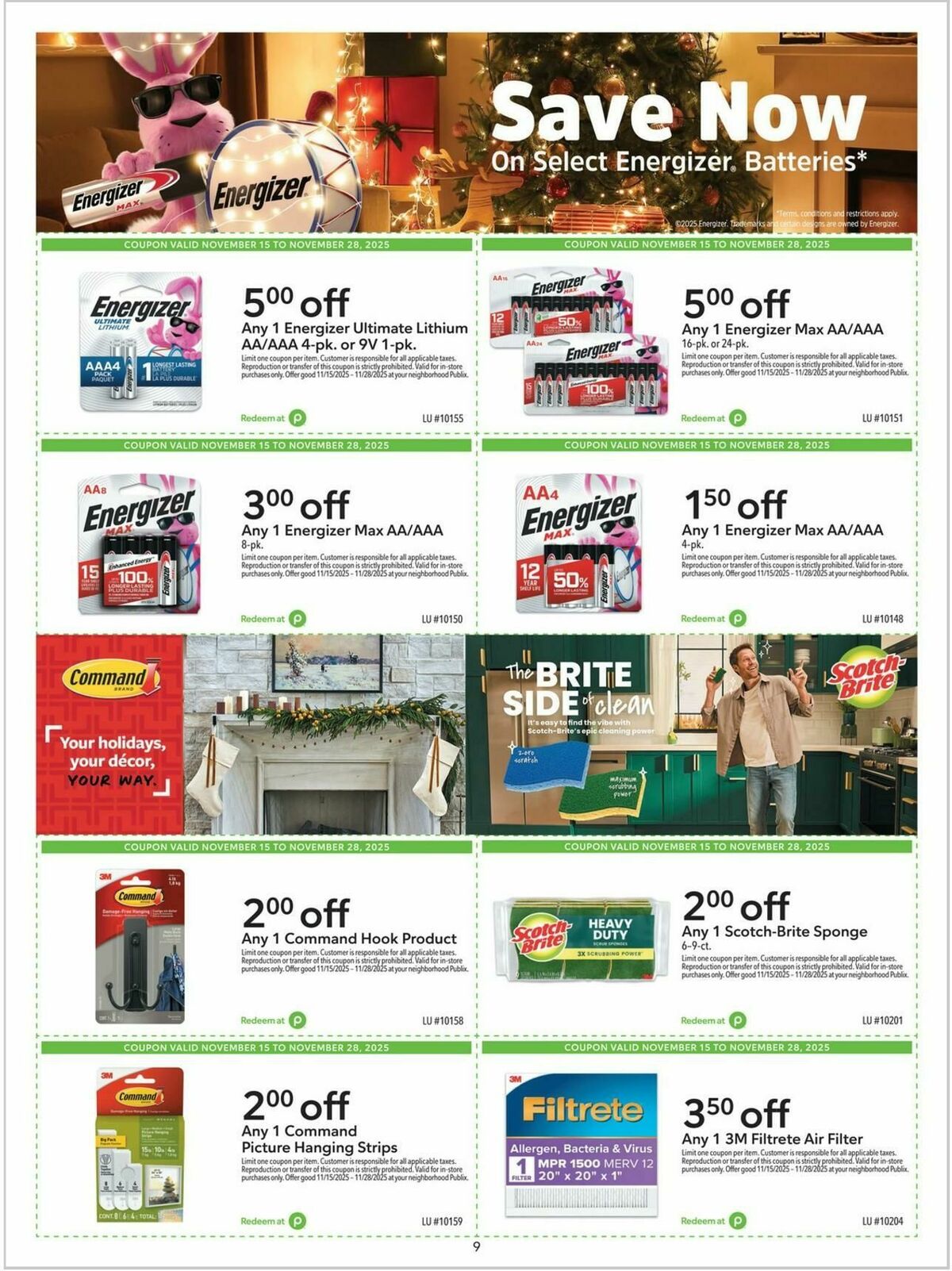 Publix Extra Savings Weekly Ad from November 15