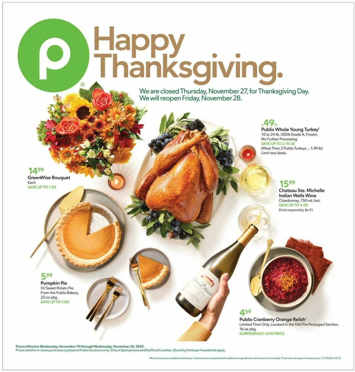 Publix Weekly Ad from November 19