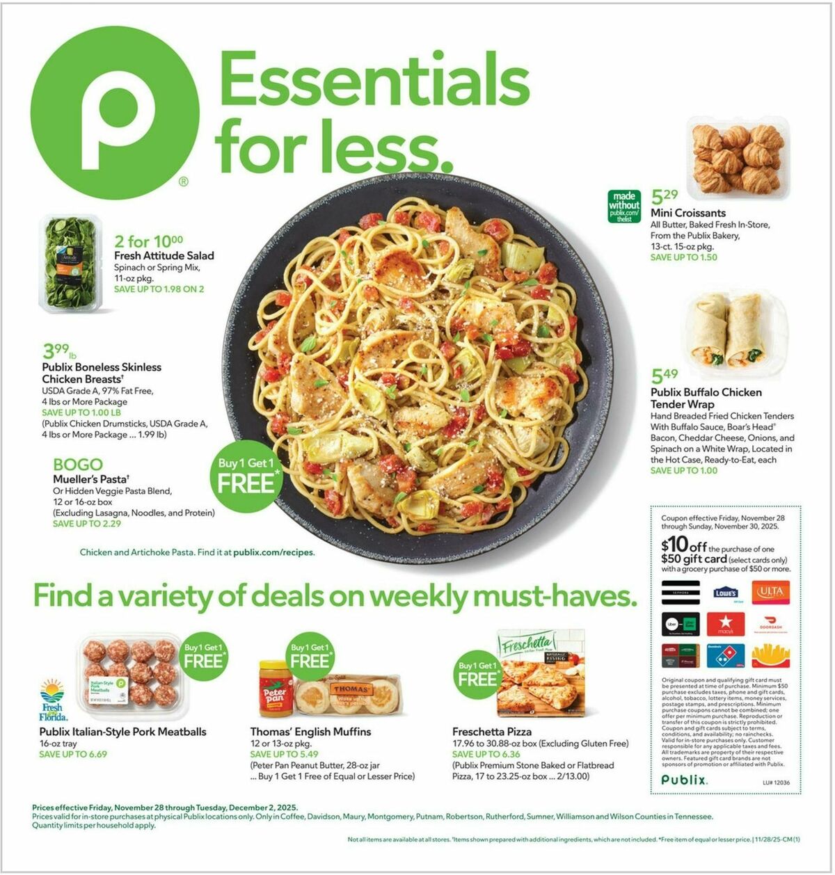 Publix Weekly Ad from November 28