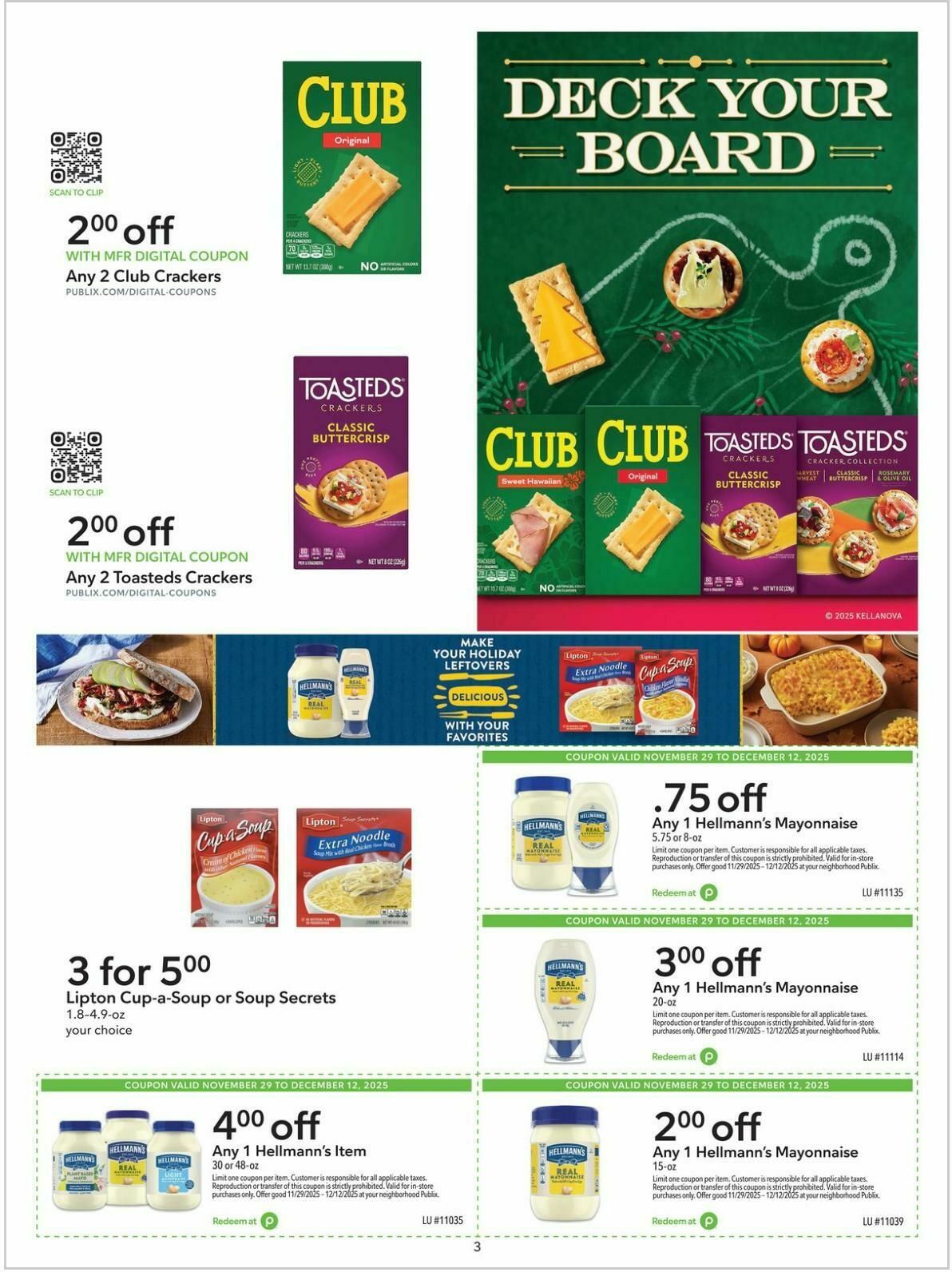 Publix Extra Savings Weekly Ad from November 29