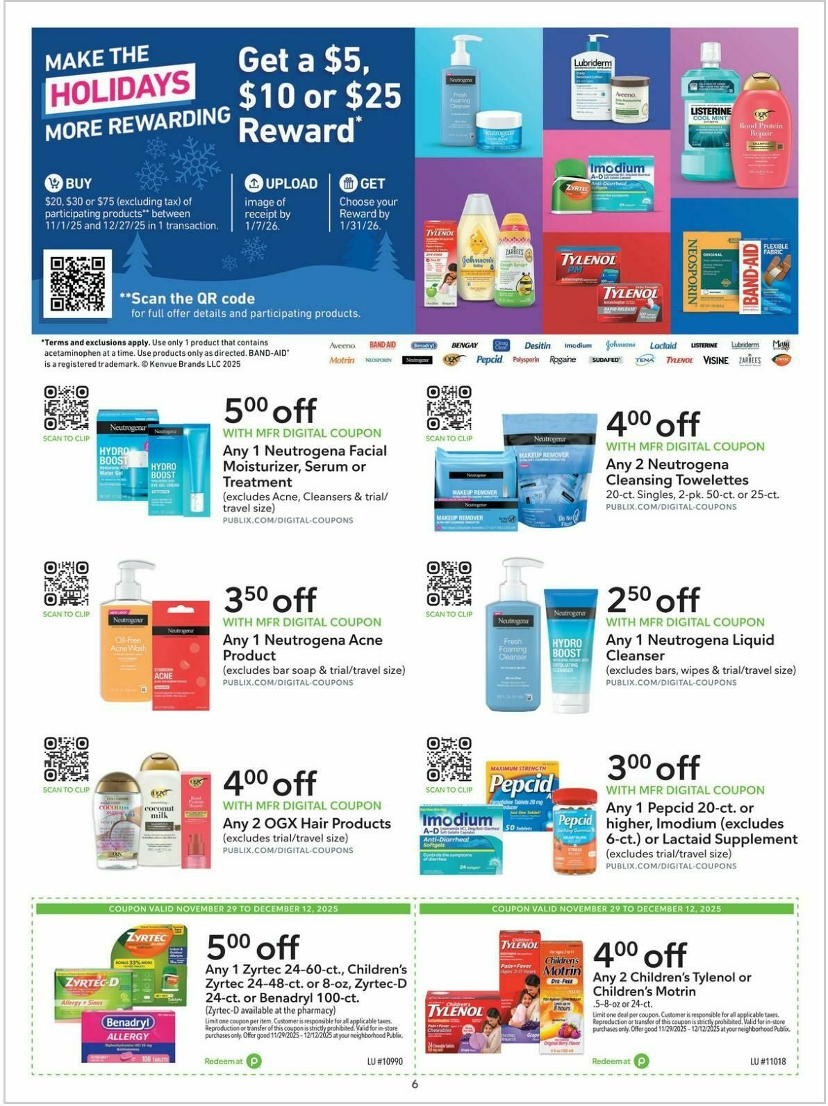 Publix Extra Savings Weekly Ad from November 29