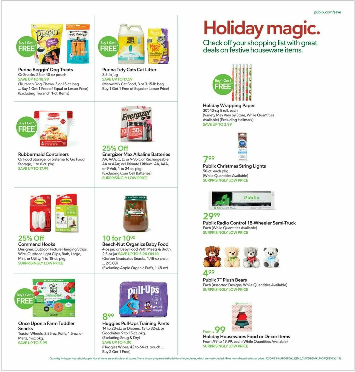 Publix Weekly Ad from December 3
