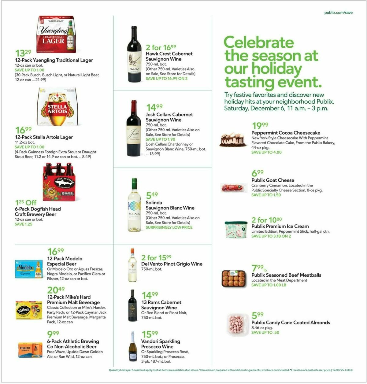 Publix Weekly Ad from December 3