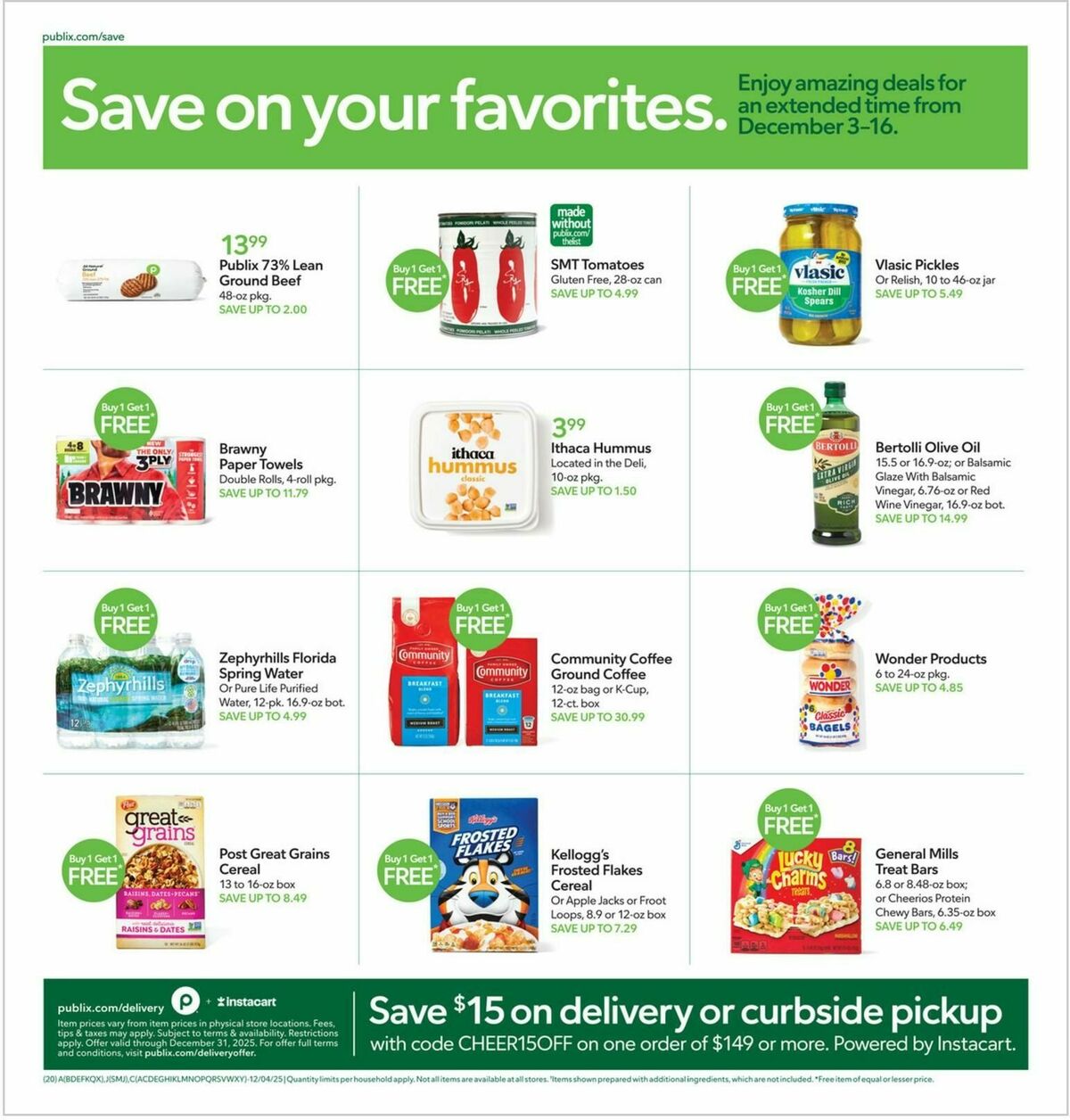 Publix Weekly Ad from December 10