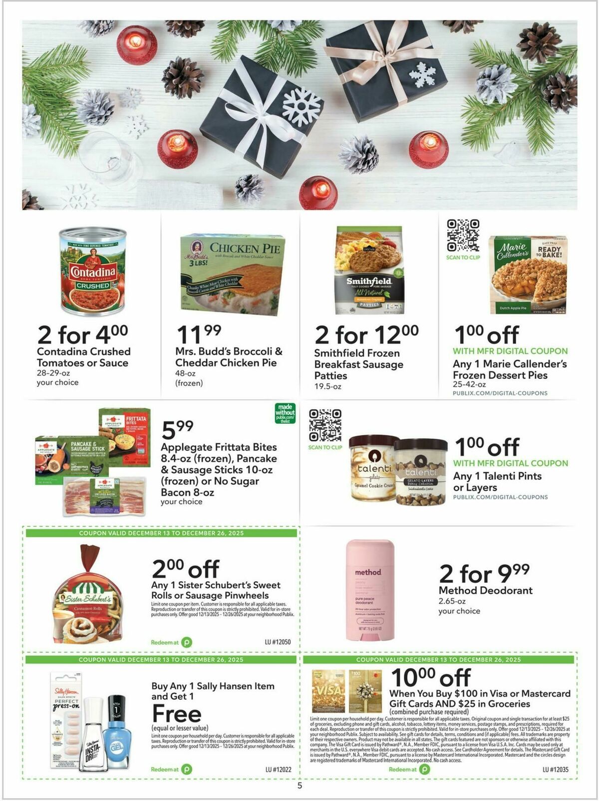 Publix Extra Savings Weekly Ad from December 13