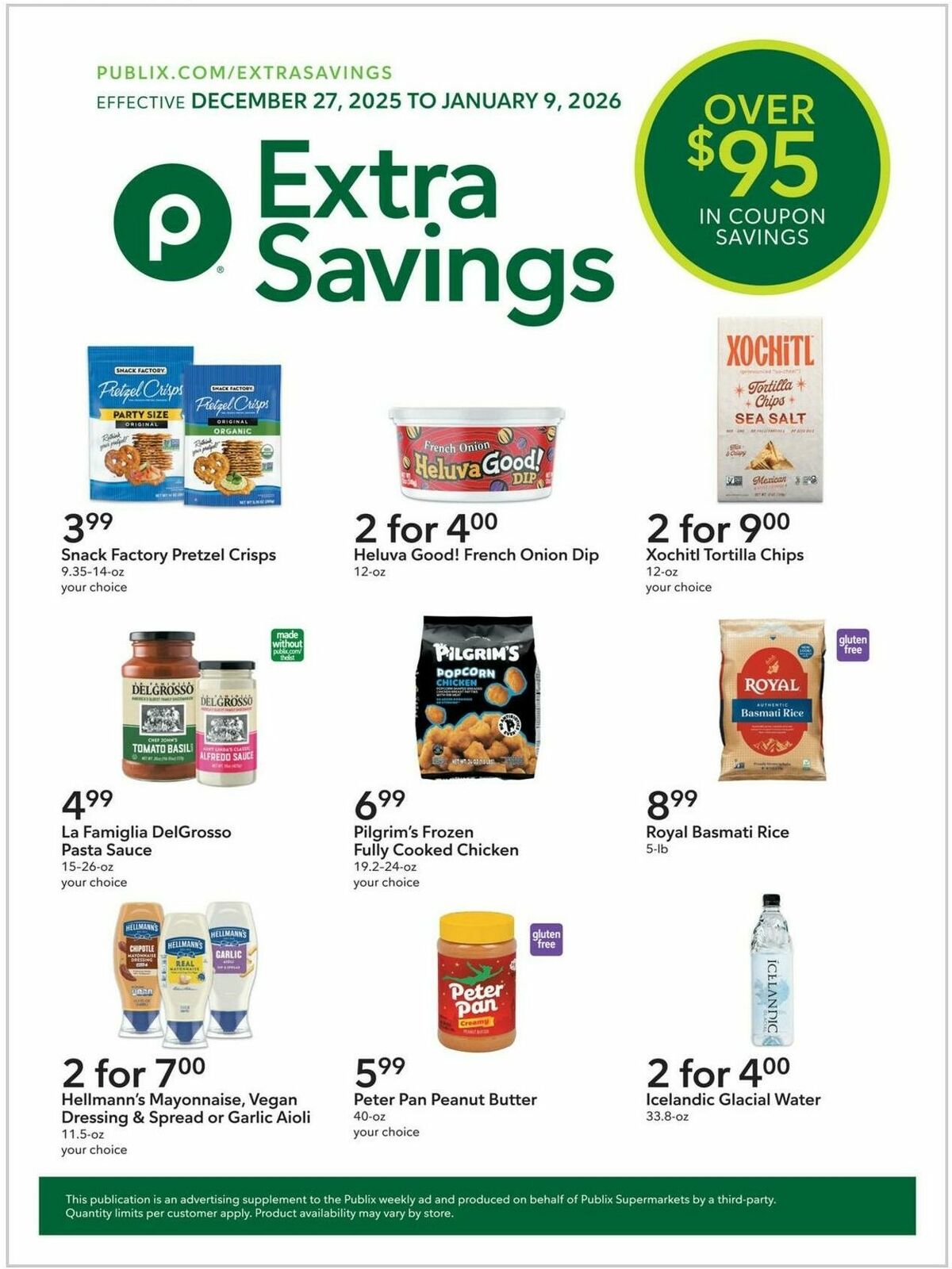 Publix Extra Savings Weekly Ad from December 27