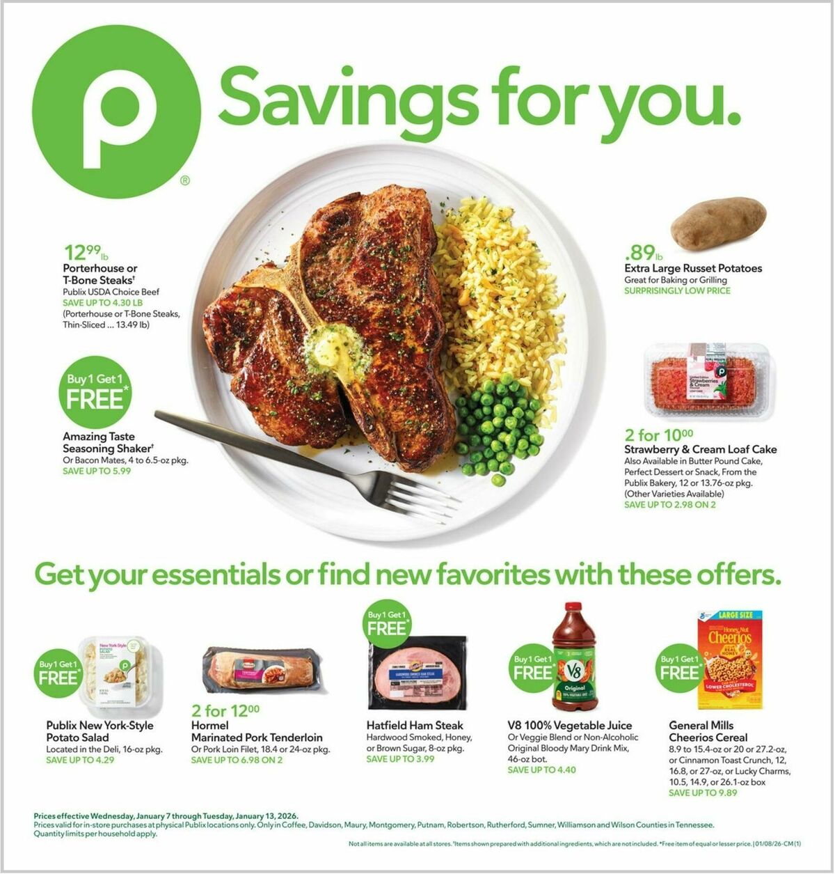 Publix Weekly Ad from January 7