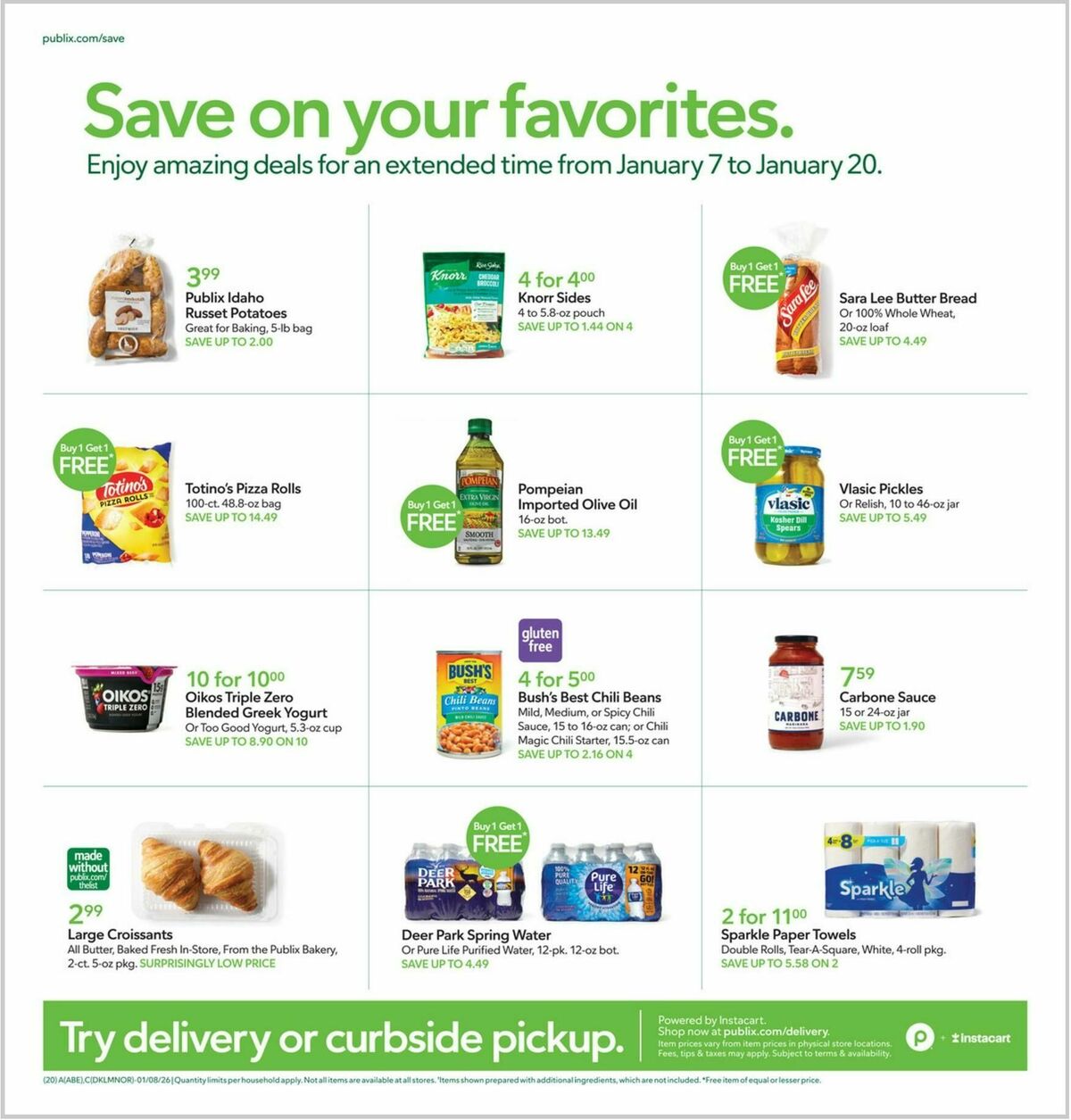 Publix Weekly Ad from January 7