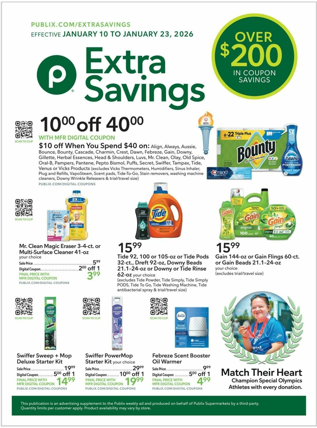 Publix Extra Savings Weekly Ad from January 10