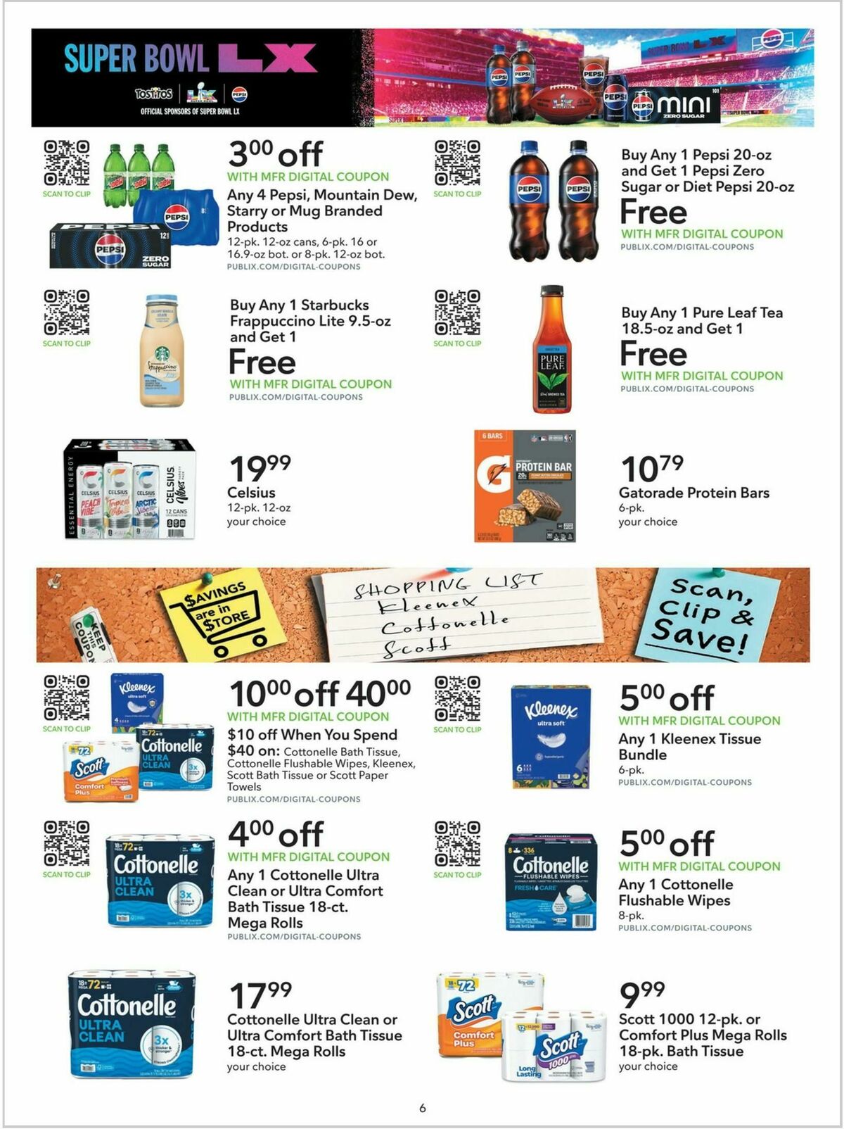 Publix Extra Savings Weekly Ad from January 10