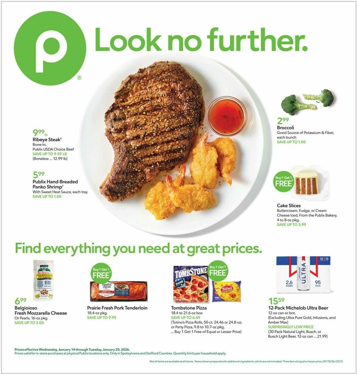 Publix Weekly Ad from January 14