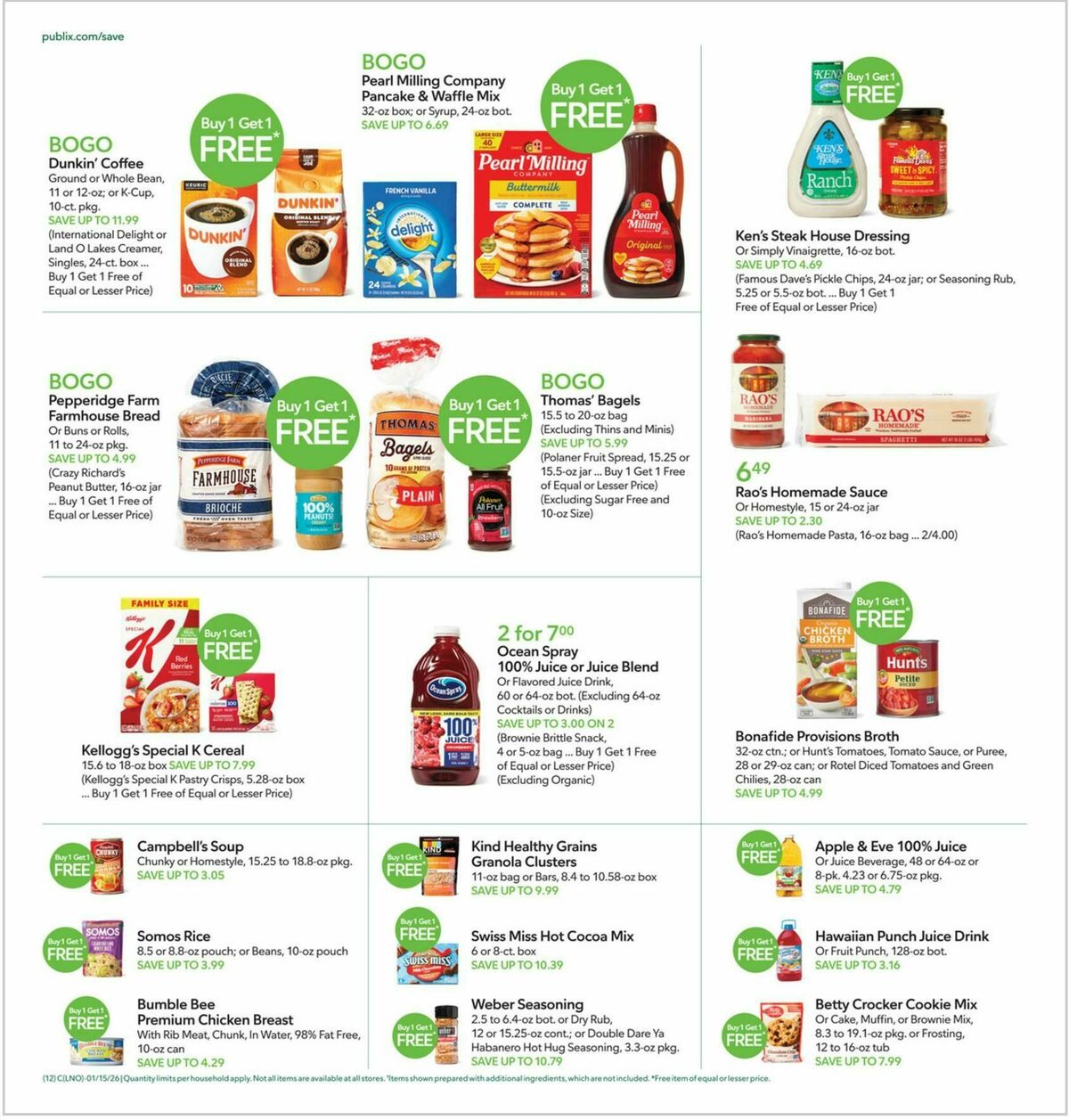 Publix Weekly Ad from January 14
