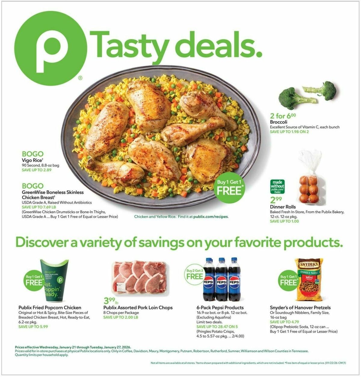 Publix Weekly Ad from January 21