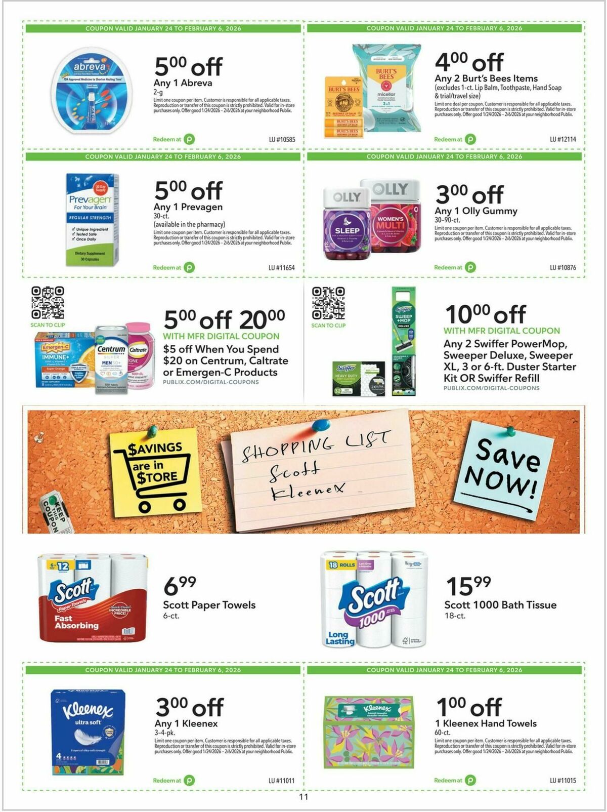 Publix Extra Savings Weekly Ad from January 24