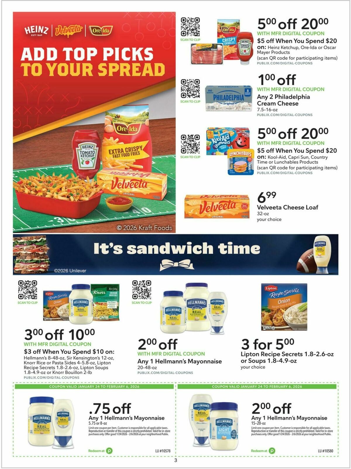 Publix Extra Savings Weekly Ad from January 24