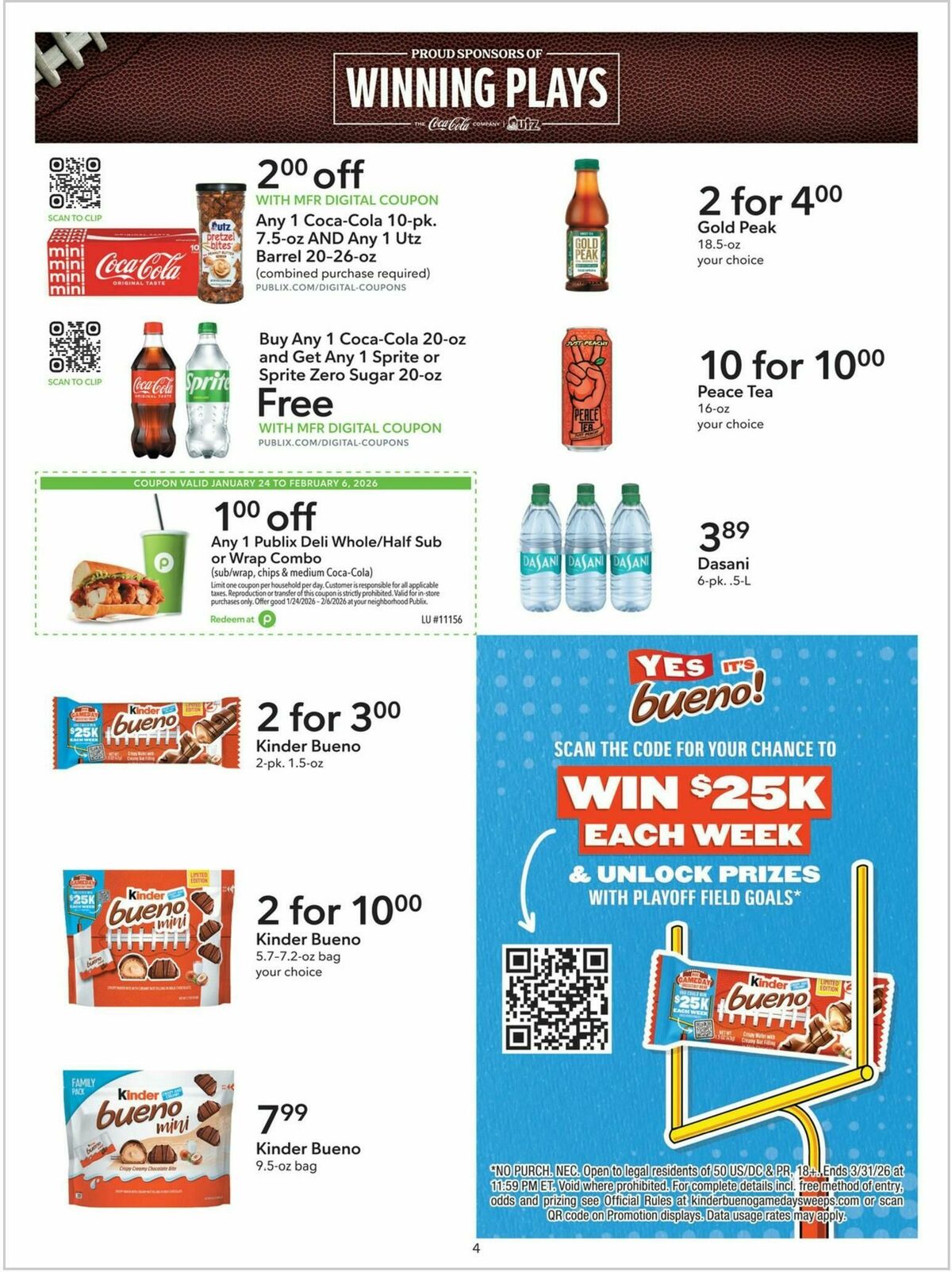 Publix Extra Savings Weekly Ad from January 24