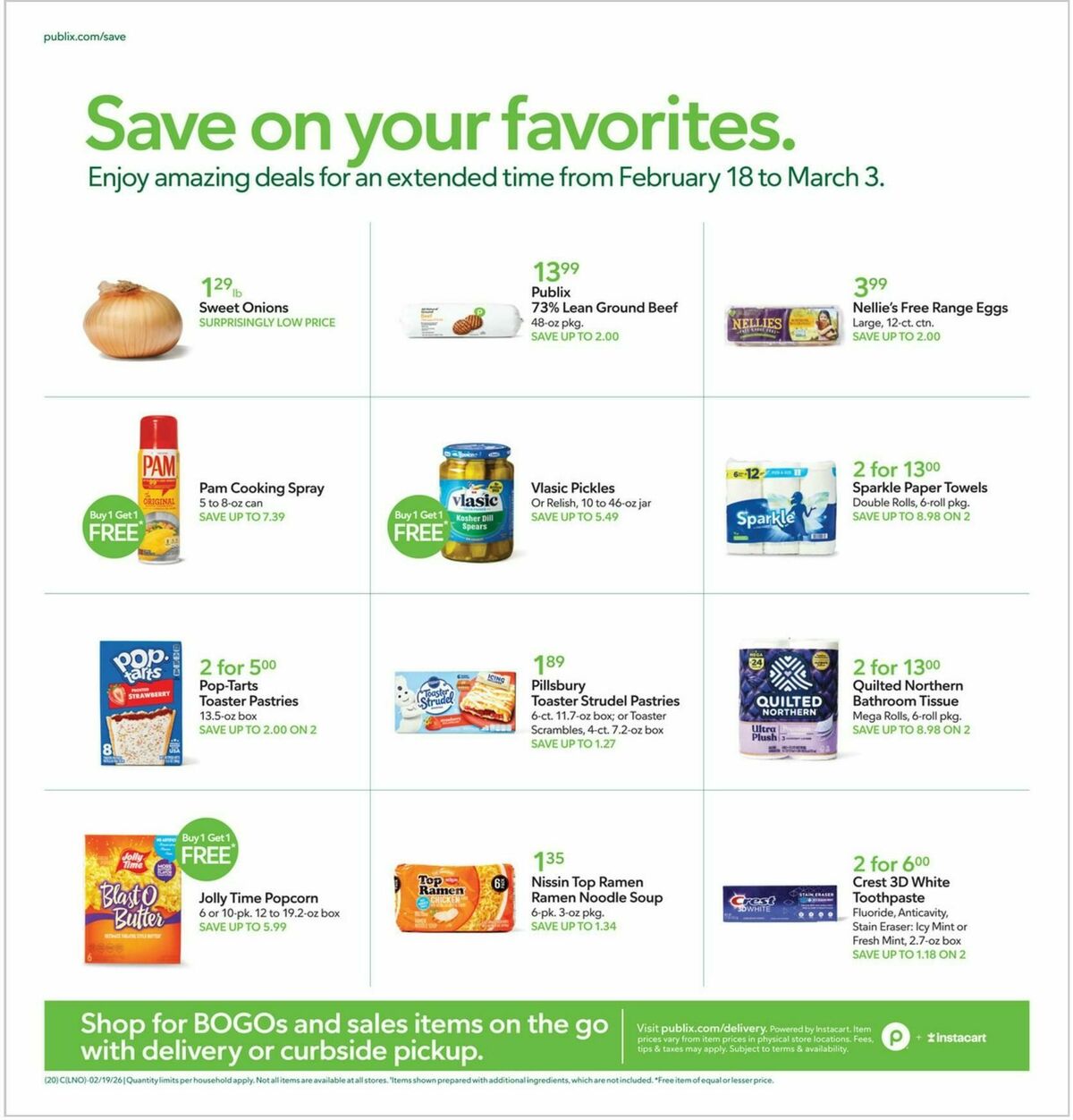 Publix Weekly Ad from February 18
