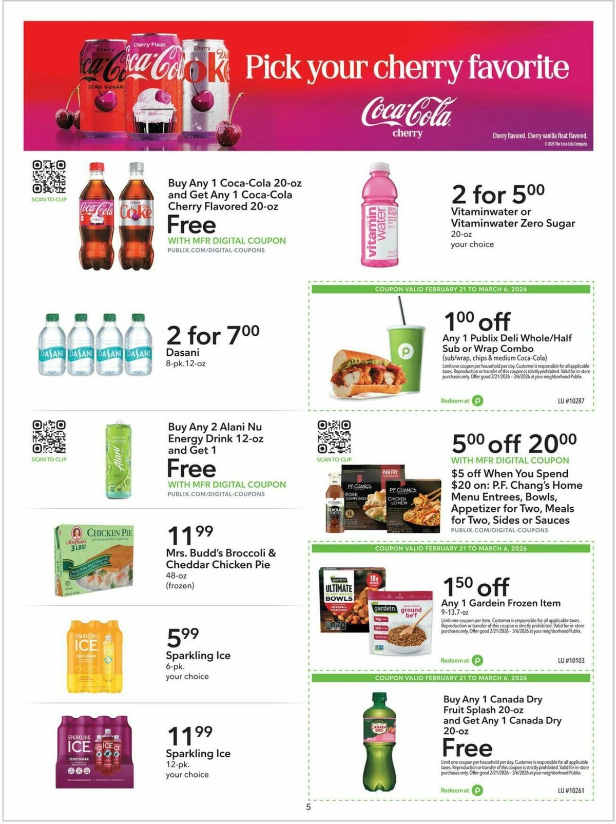 Publix Extra Savings Weekly Ad from February 21