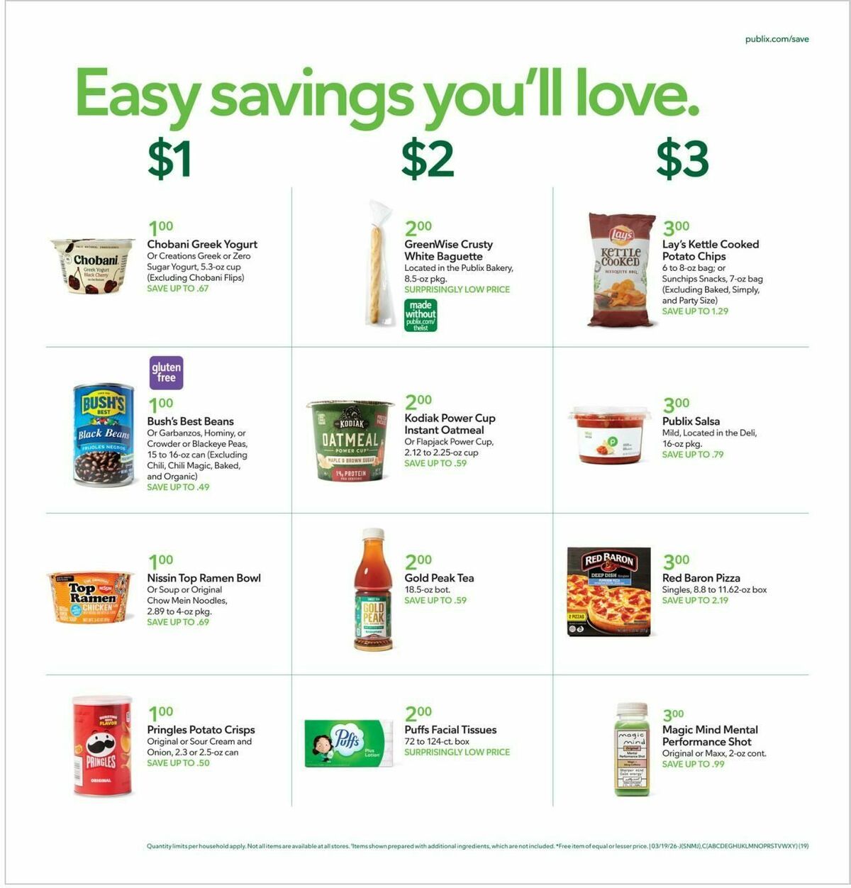 Publix Weekly Ad from March 18
